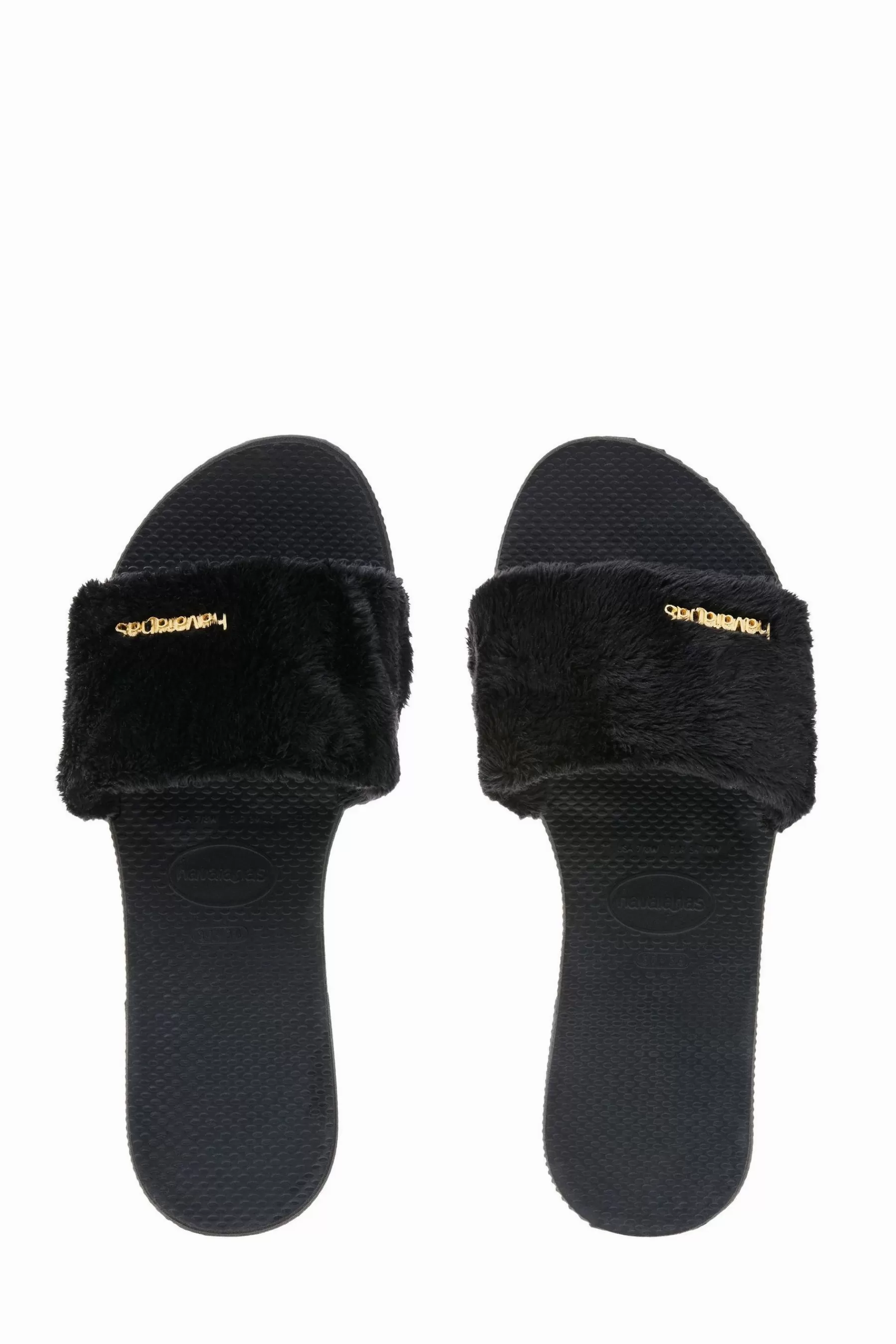 Havaianas Sandals | Fluffy Sandals Black