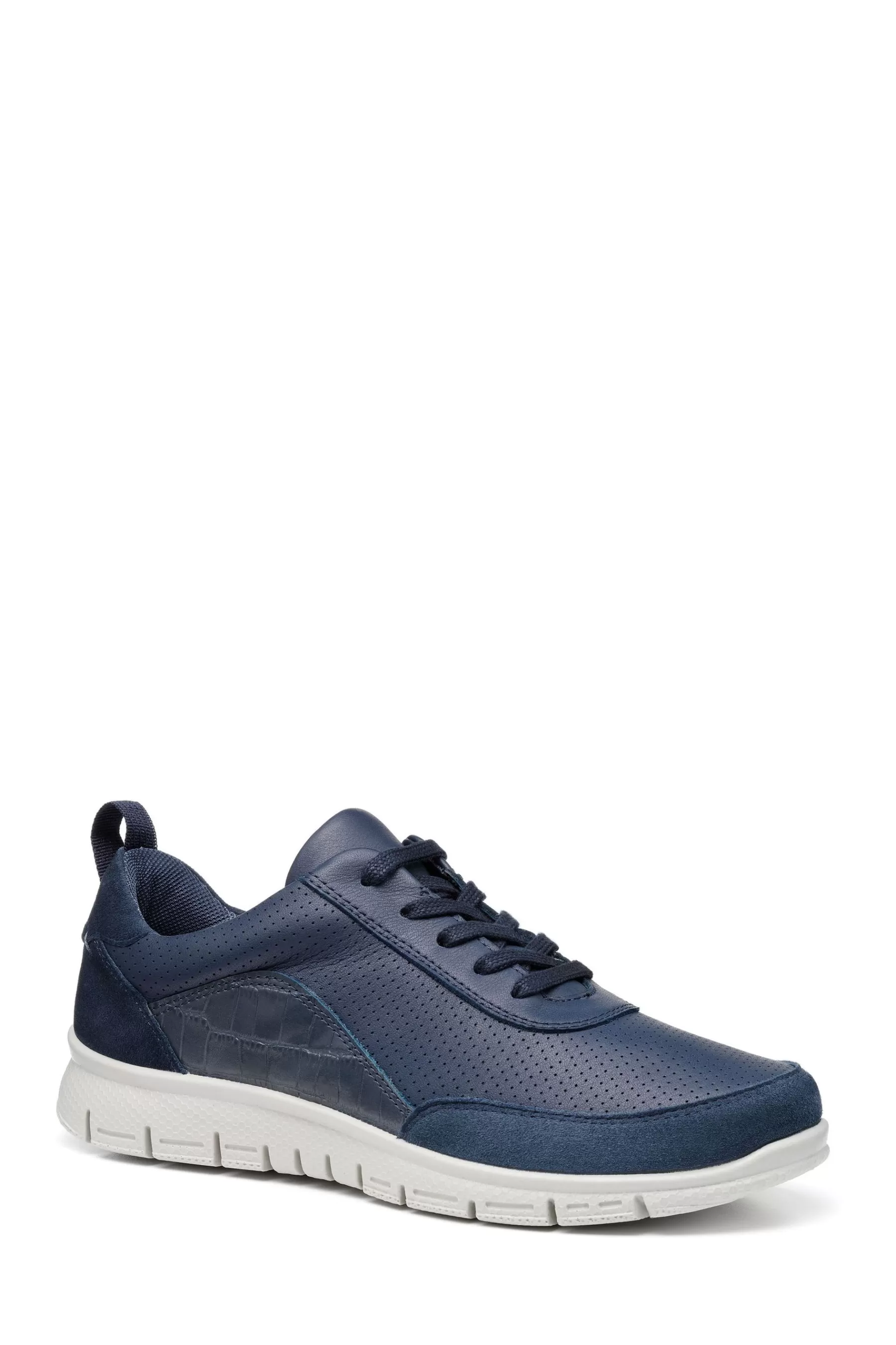 Hotter Flat- Gravity Ii Lace-Up Regular Fit Shoes Navy