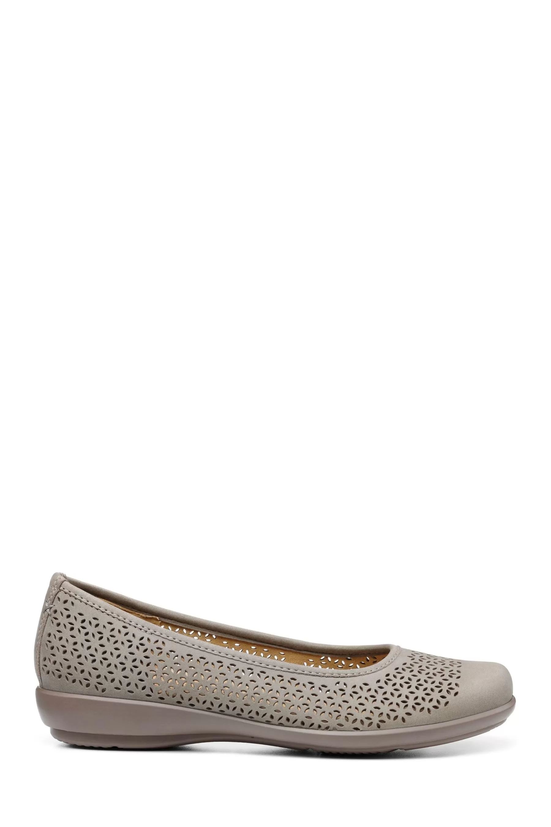 Hotter Flat- Livy Ii Slip-On Regular Fit Shoes Grey