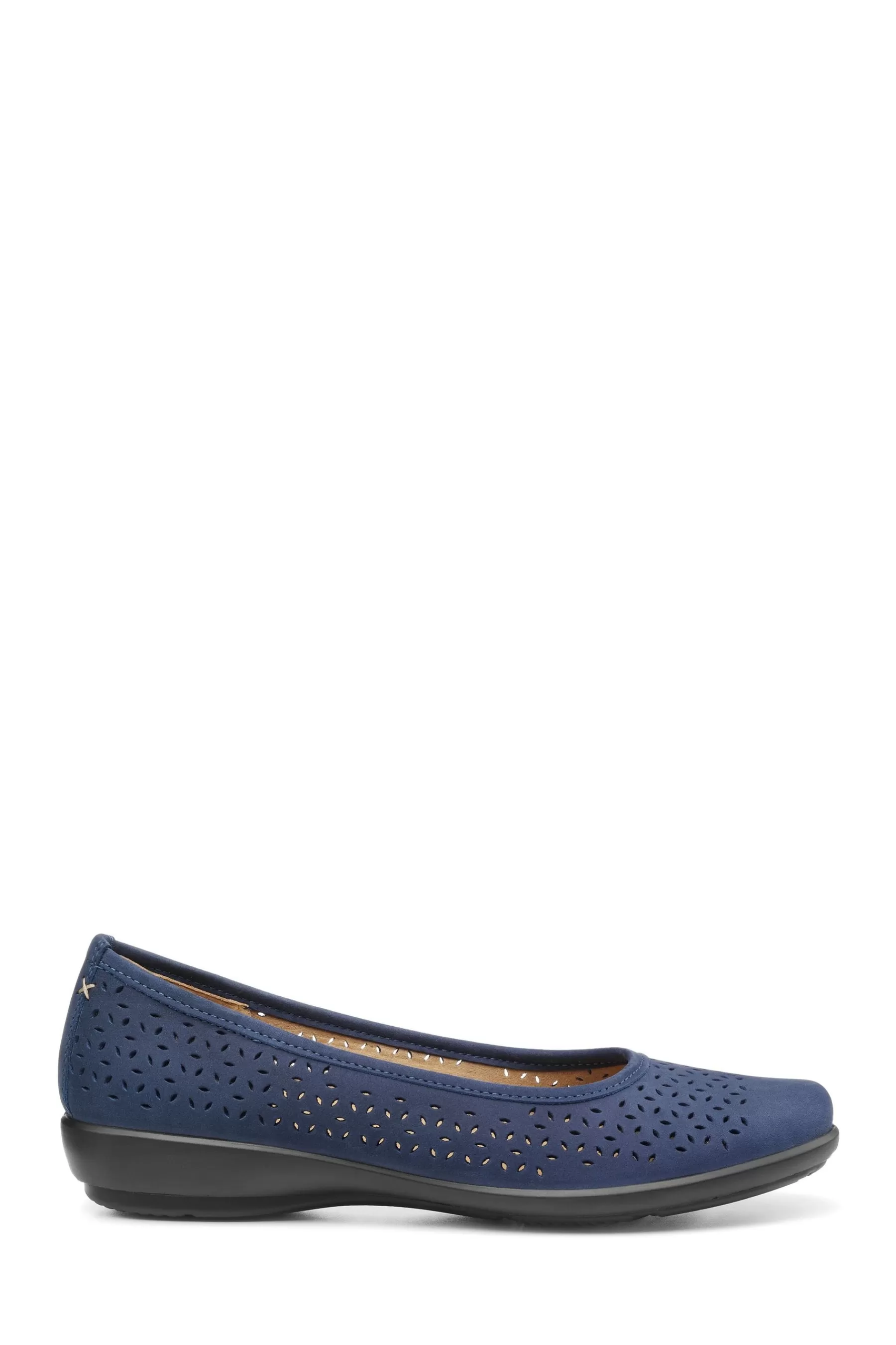 Hotter Flat- Livy Ii Slip-On Regular Fit Shoes Navy