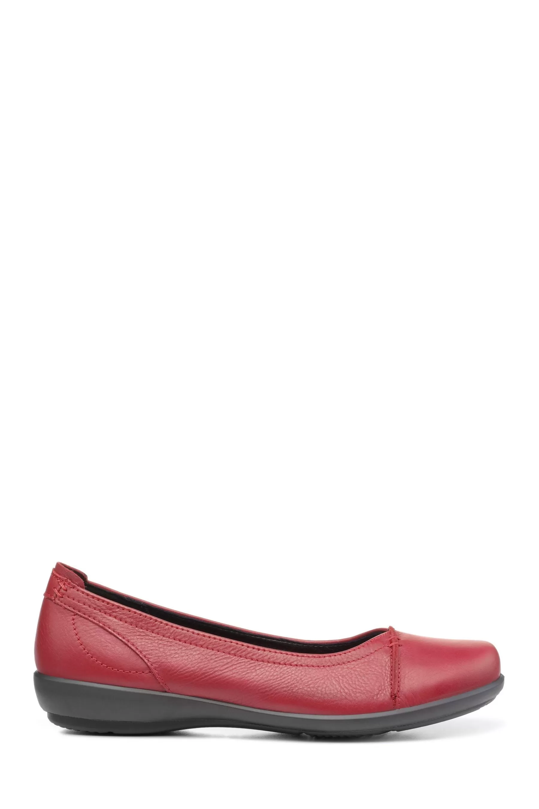 Hotter Flat- Robyn Ii Slip-On Regular Fit Shoes Red