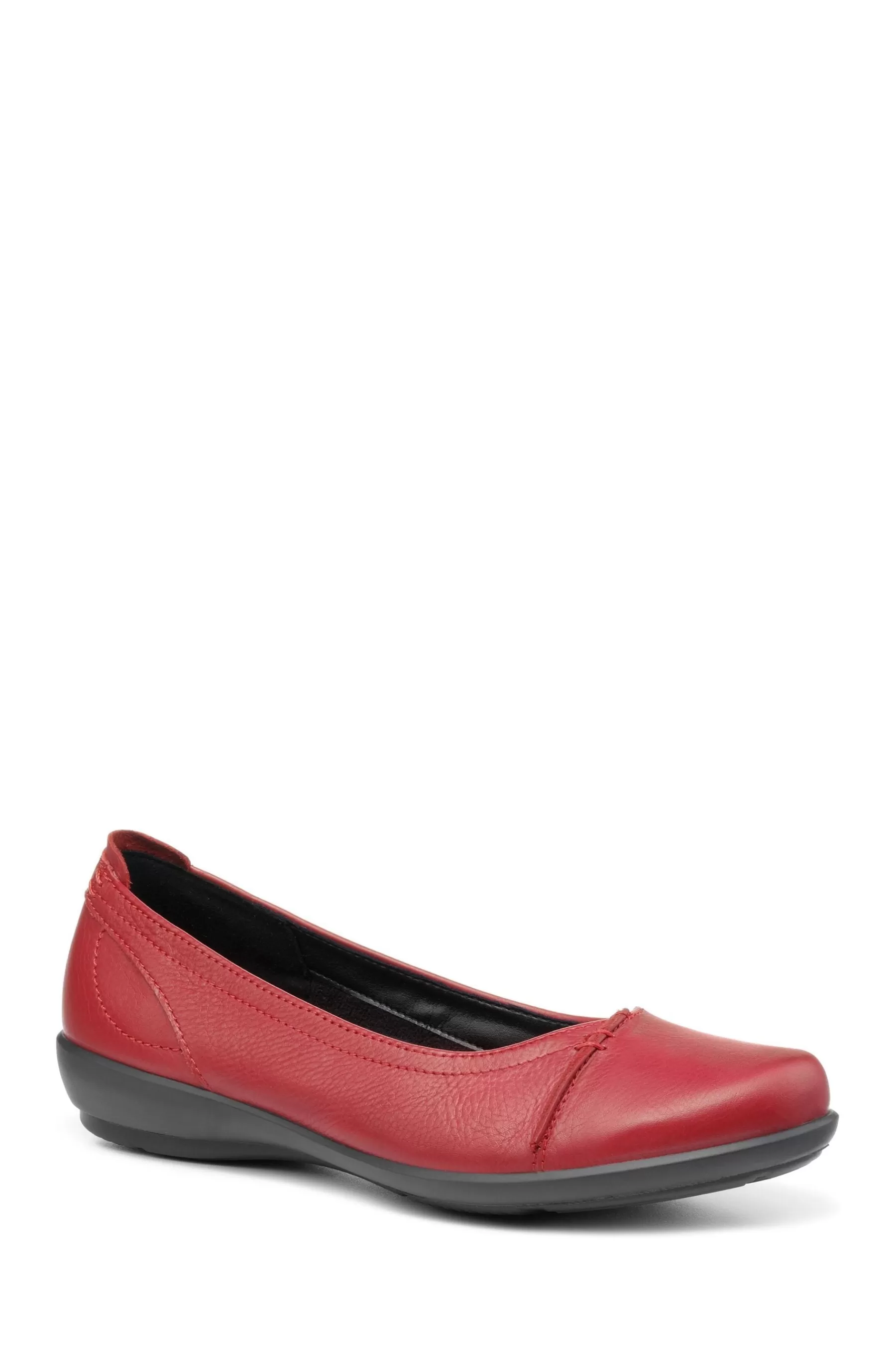 Hotter Flat- Robyn Ii Slip-On Regular Fit Shoes Red