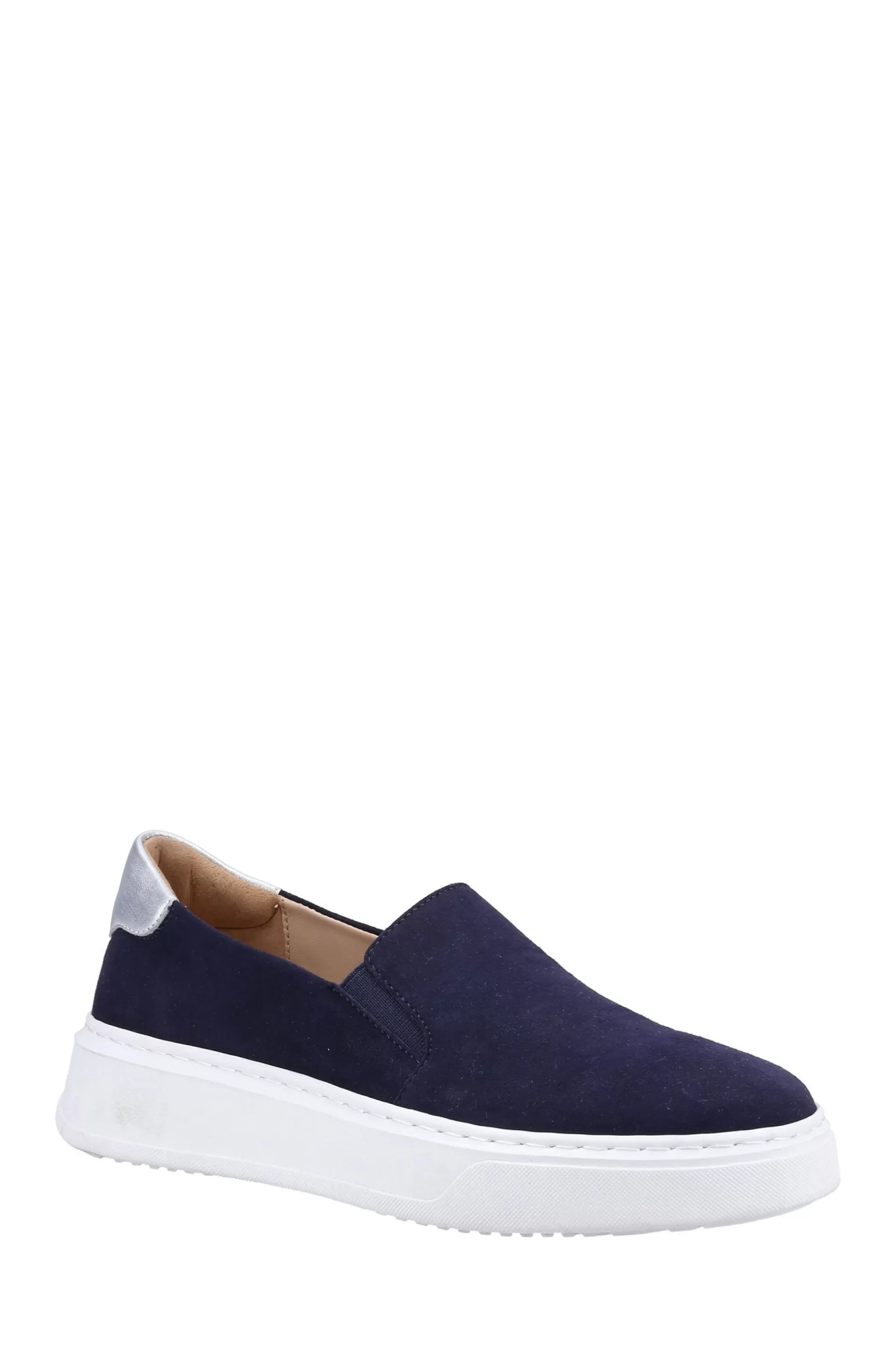 Hush Puppies Flat- Black Corinne Cupsole Slip-Ons Blue