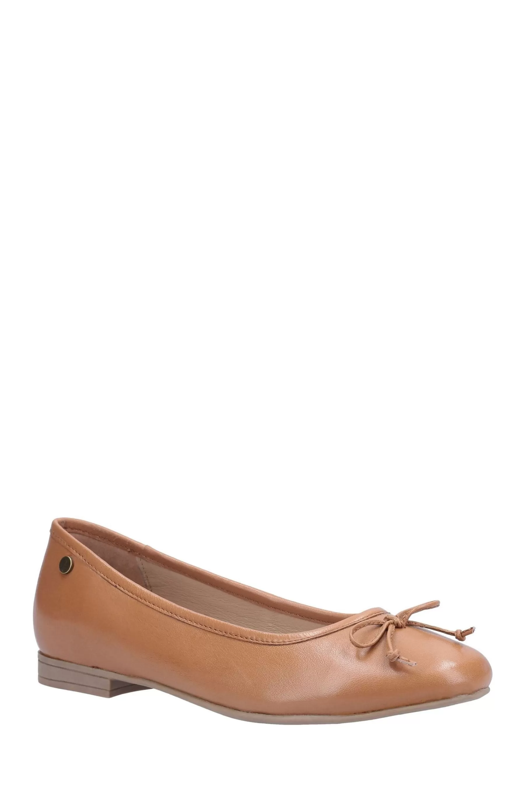 Hush Puppies Flat- Brown Naomi Slip-On Ballet Pumps Tan