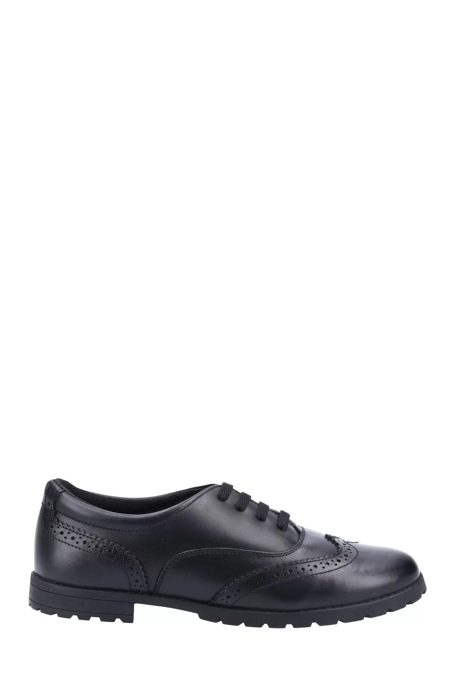 Hush Puppies Flat- Eadie Senior School Shoes Black