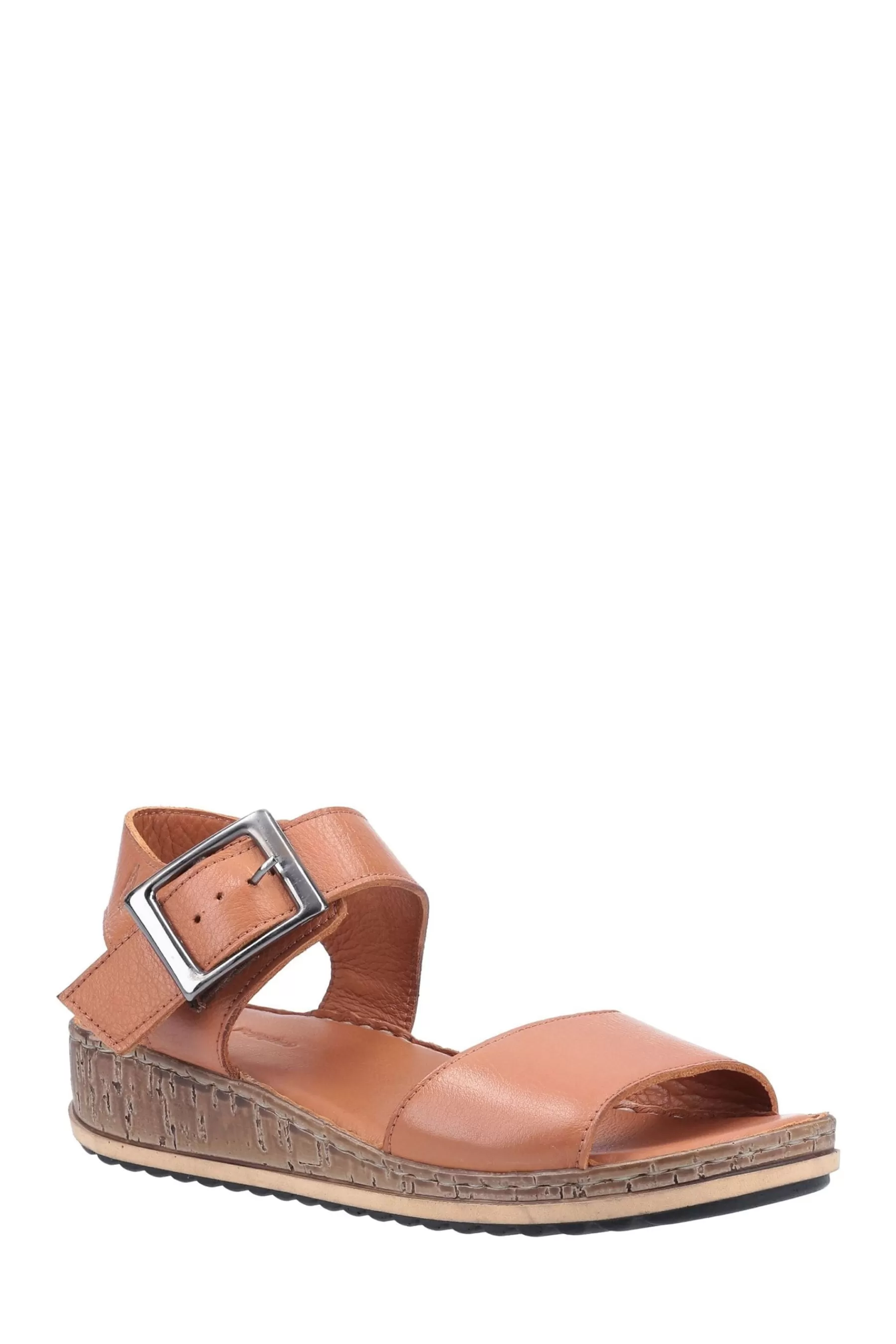 Hush Puppies Sandals- Ellie Heeled Sandals Brown