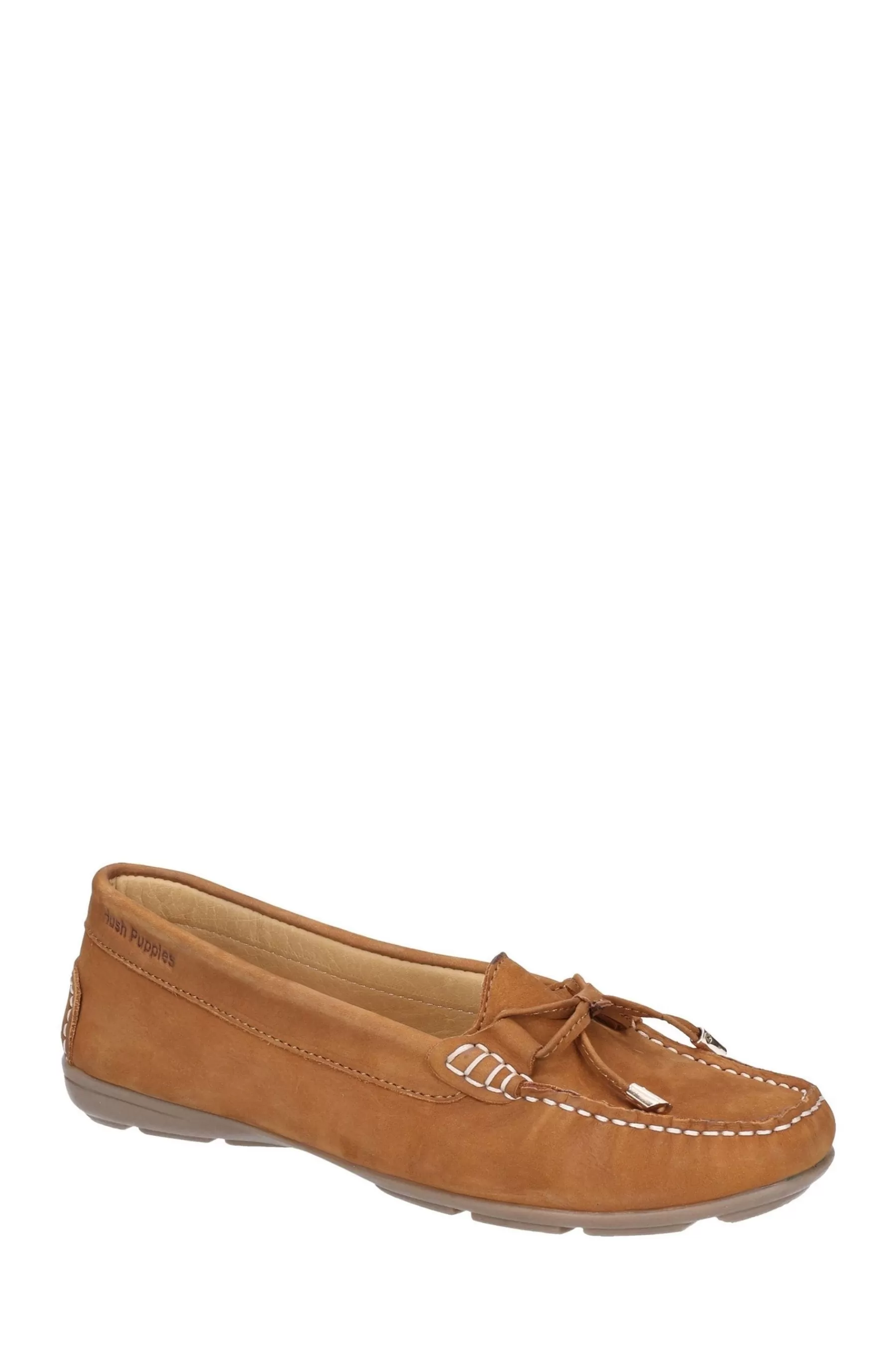 Hush Puppies Flat | Maggie Slip-On Toggle Shoes Tan