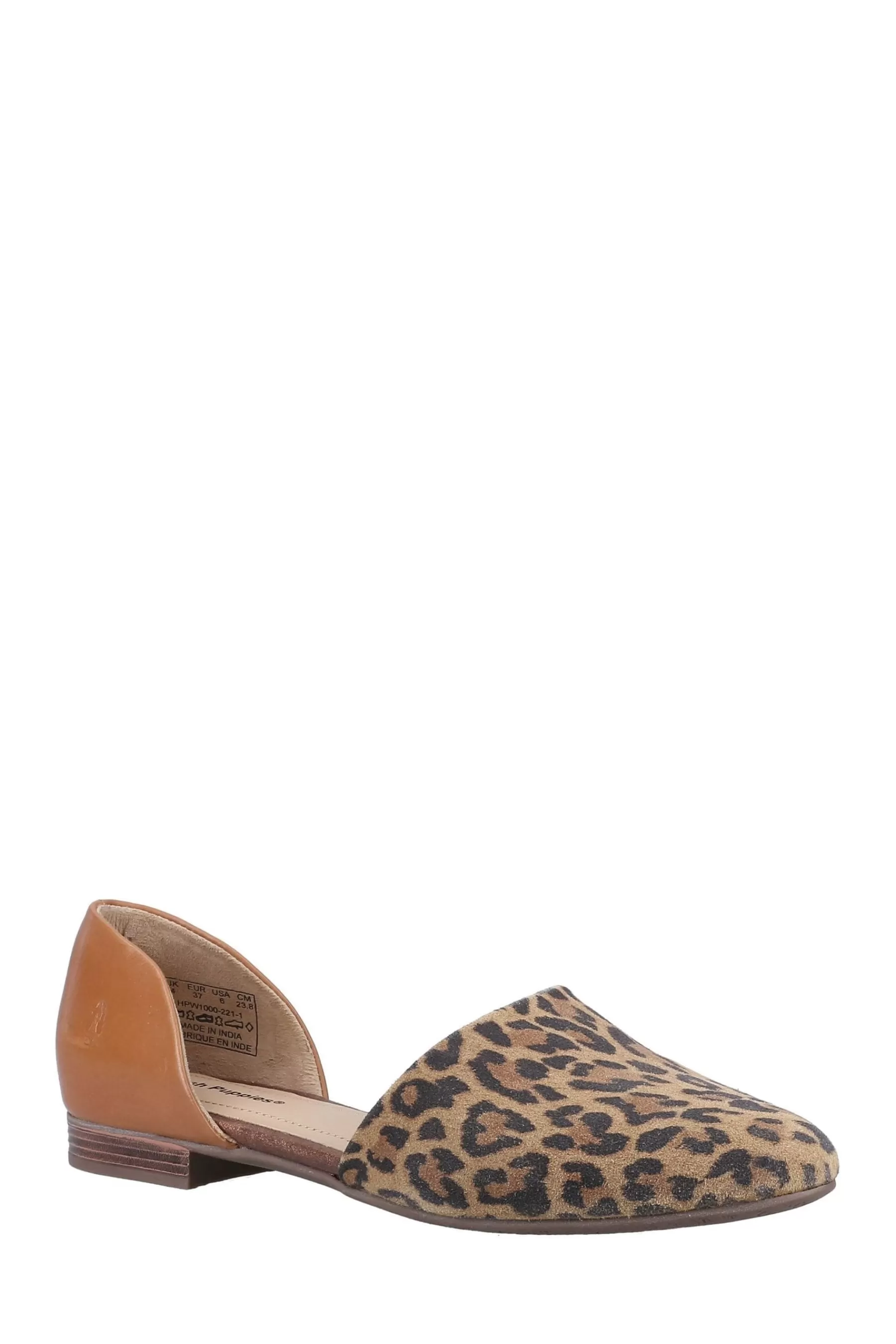 Hush Puppies Flat- Makeda D'Orsay Flat Shoes Animal