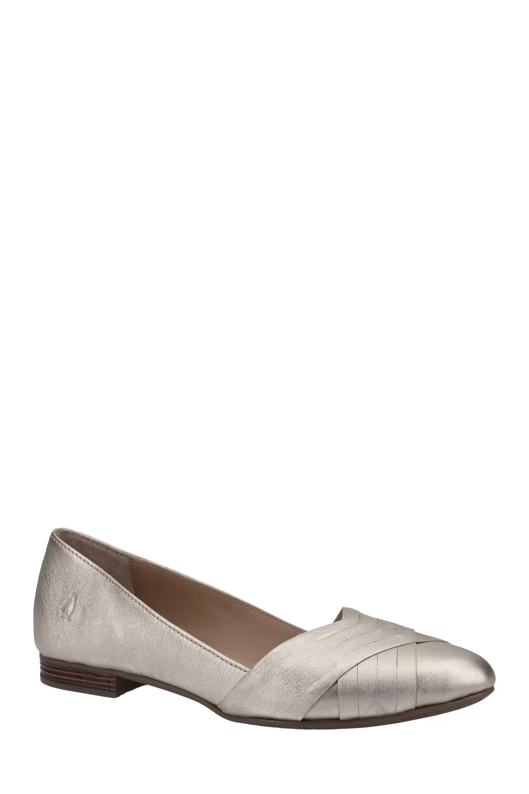 Hush Puppies Flat- Marley Ballerina Slip-On Shoes Gold