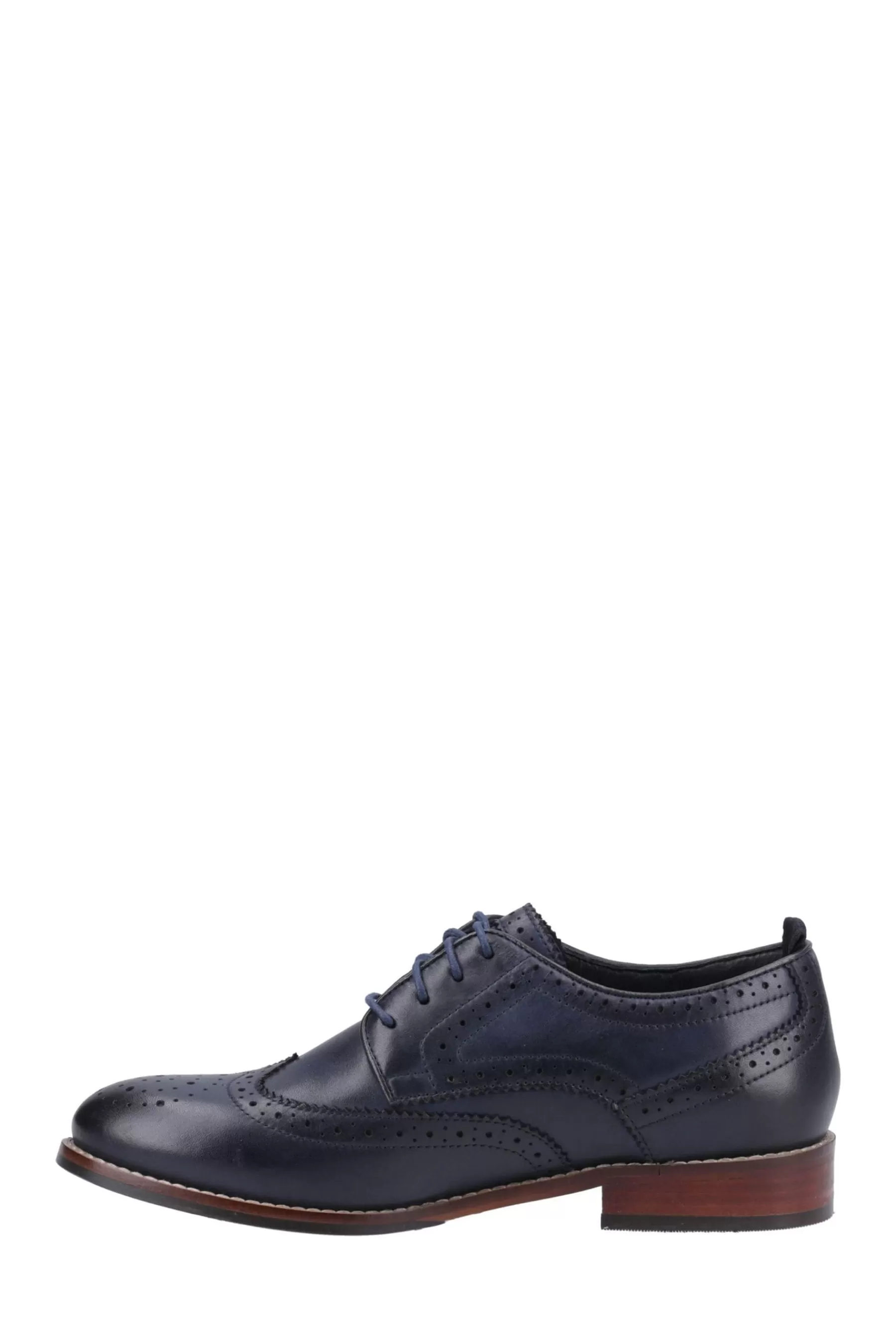 Hush Puppies Flat- Natalia Brogues Blue