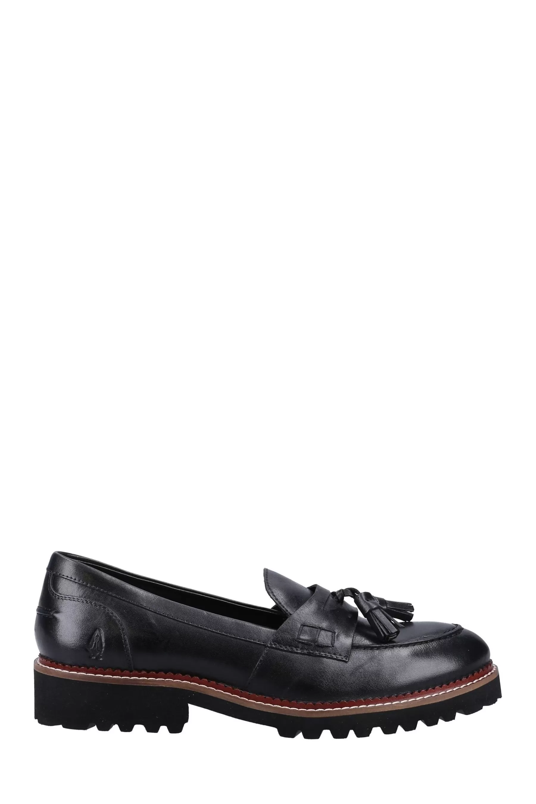 Hush Puppies Flat | Natural Ginny Loafers Black