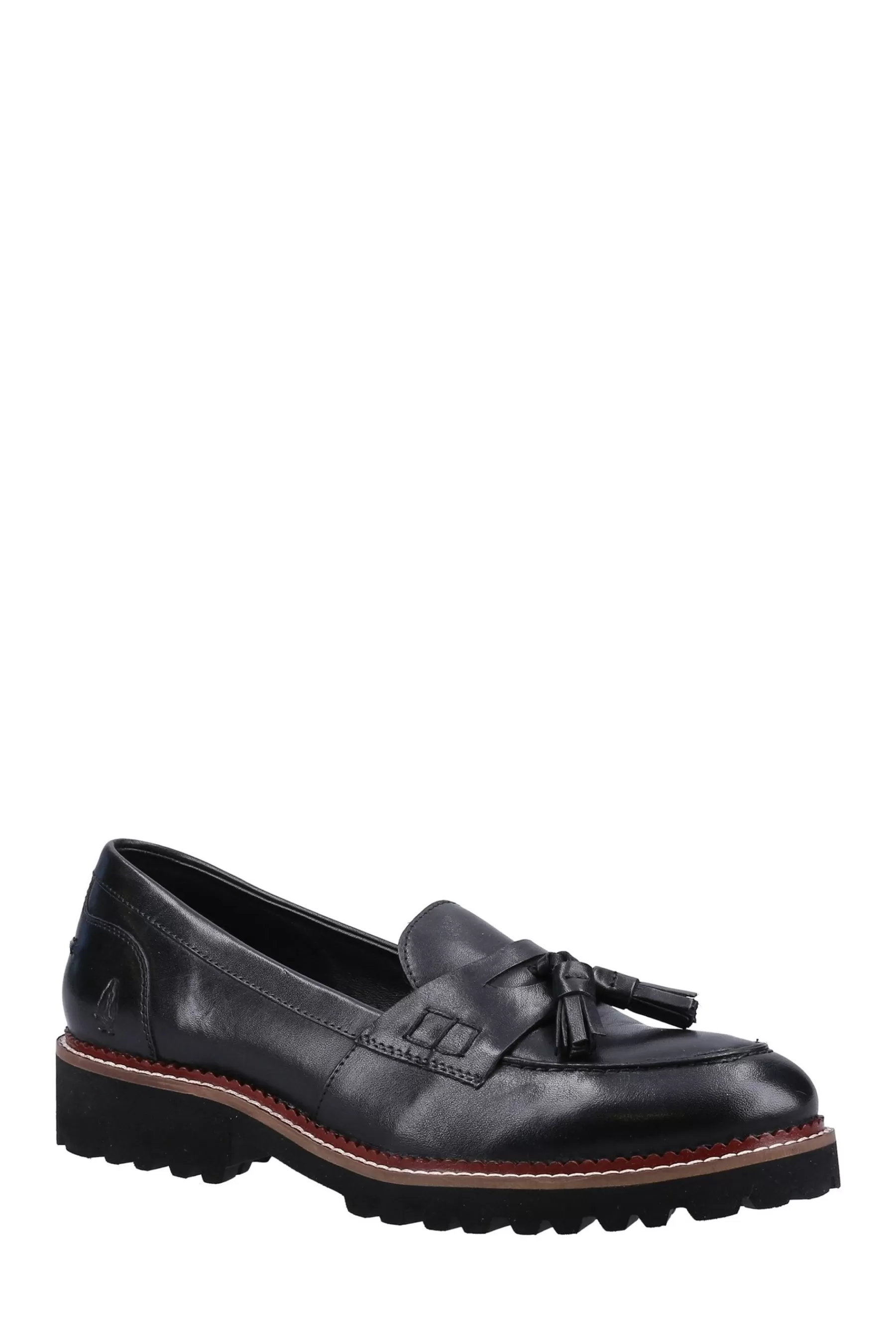 Hush Puppies Flat | Natural Ginny Loafers Black