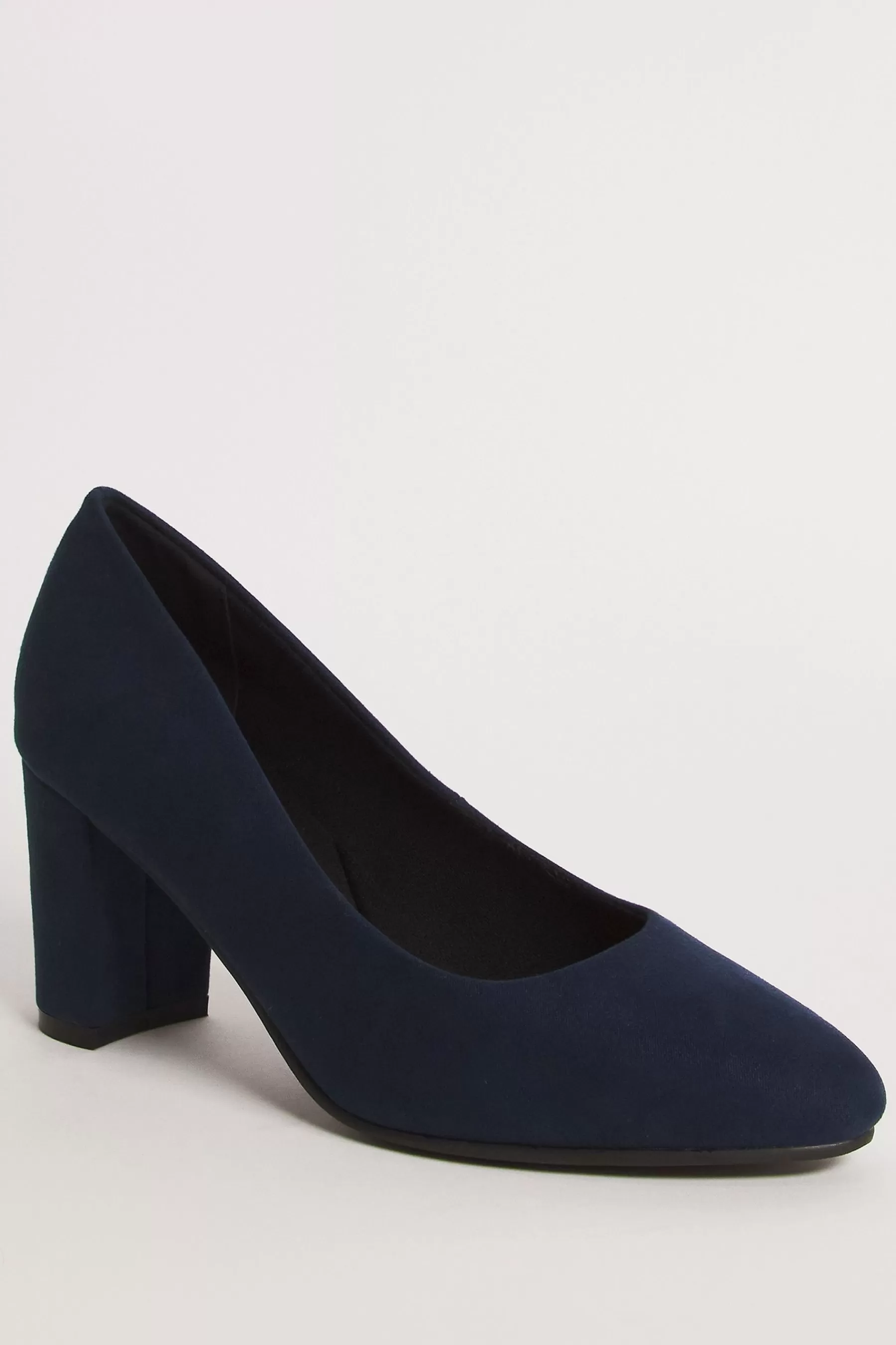 JD Williams Heels | Wide Comfort Flexible Court Shoes Blue