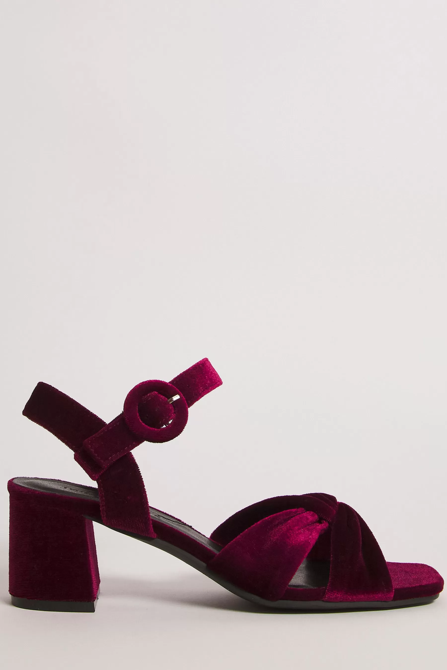 JD Williams Sandals | Wide Wine Crossover Vamp Occasion Sandals Red