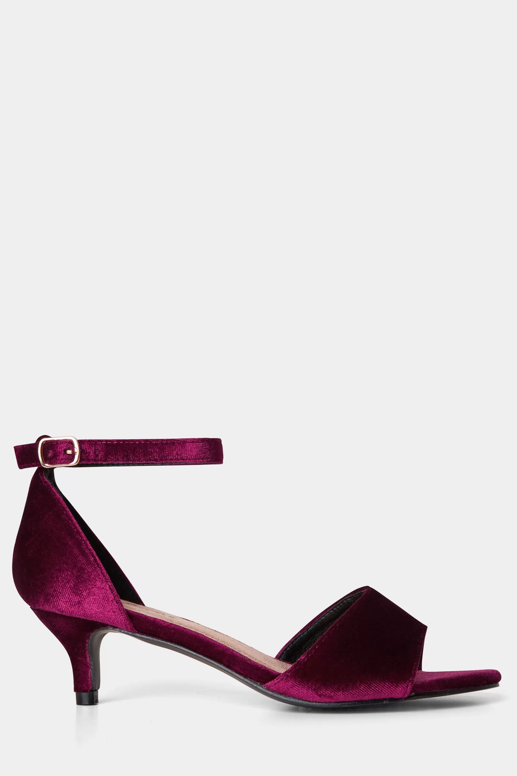 Joe Browns Sandals | Clara Dainty Velvet Heels Red