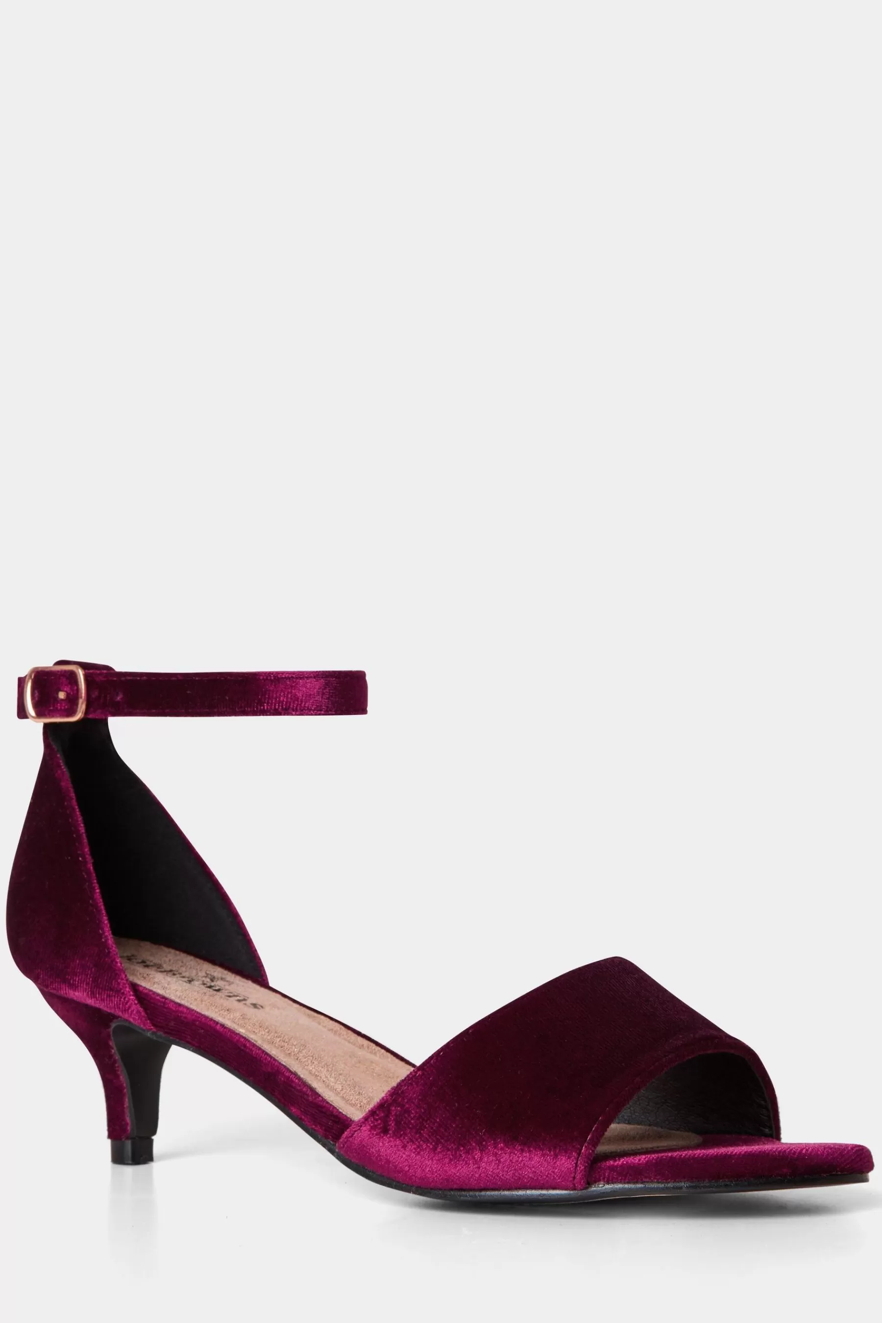 Joe Browns Sandals | Clara Dainty Velvet Heels Red