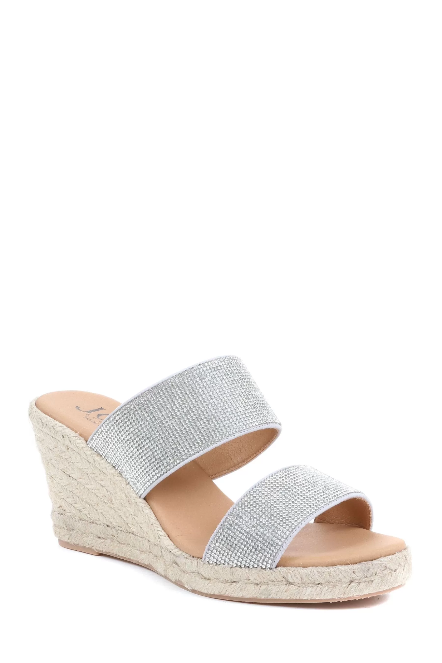 Jones Bootmaker Sandals | Amabelle Wedge Mule Sandals Silver