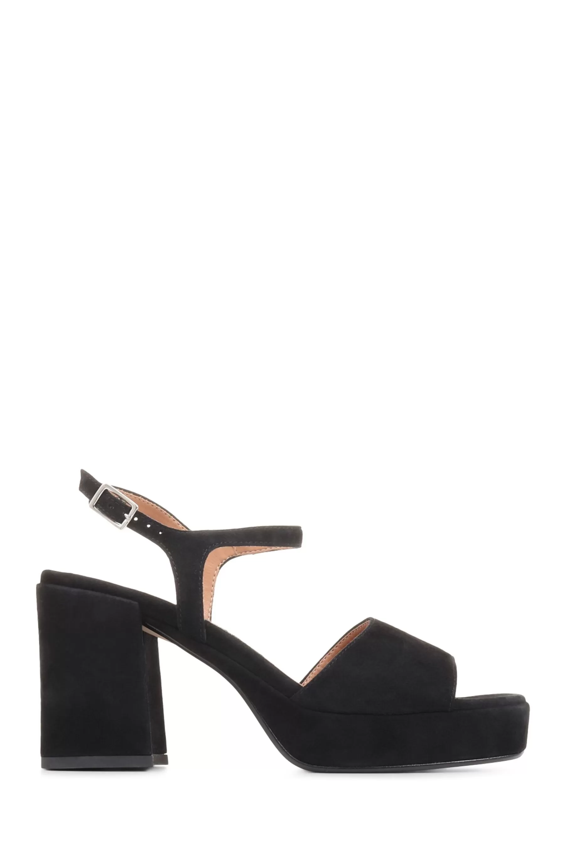 Jones Bootmaker Sandals- Giuseppa Platform Heel Sandals Black