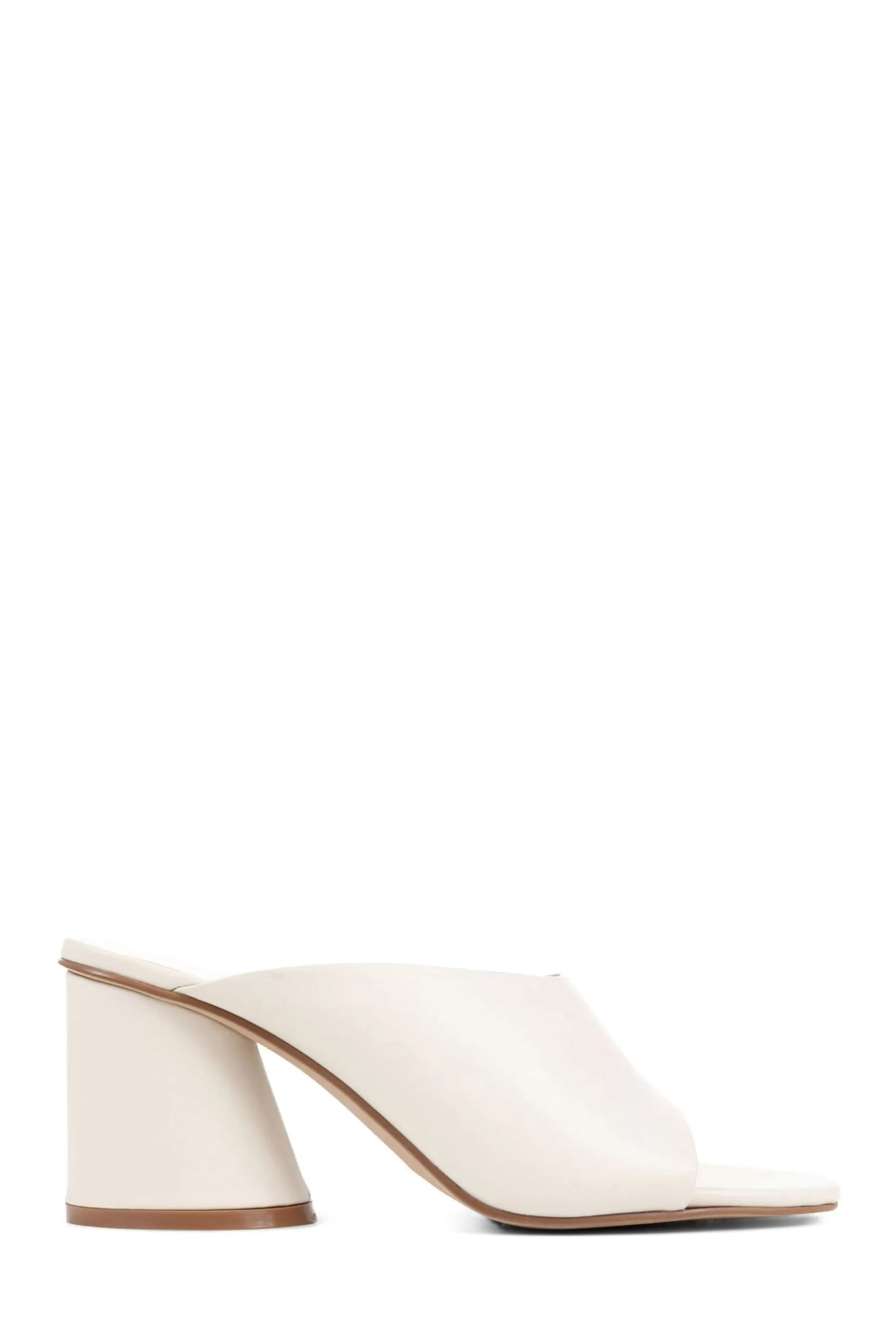 Jones Bootmaker Sandals- Lisetta Heeled Mules Cream