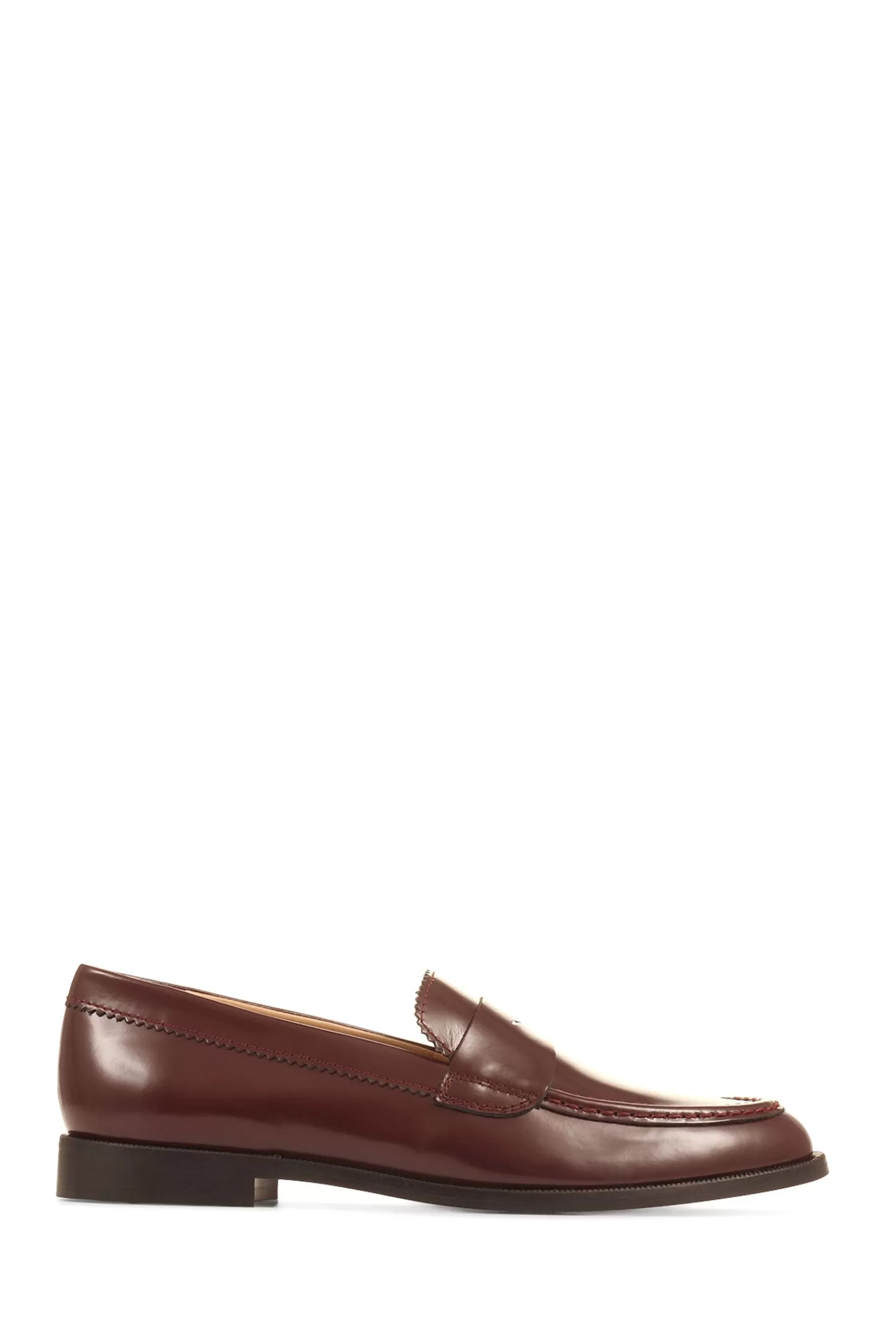 Jones Bootmaker Flat- Lotte Leather Penny Loafers Brown