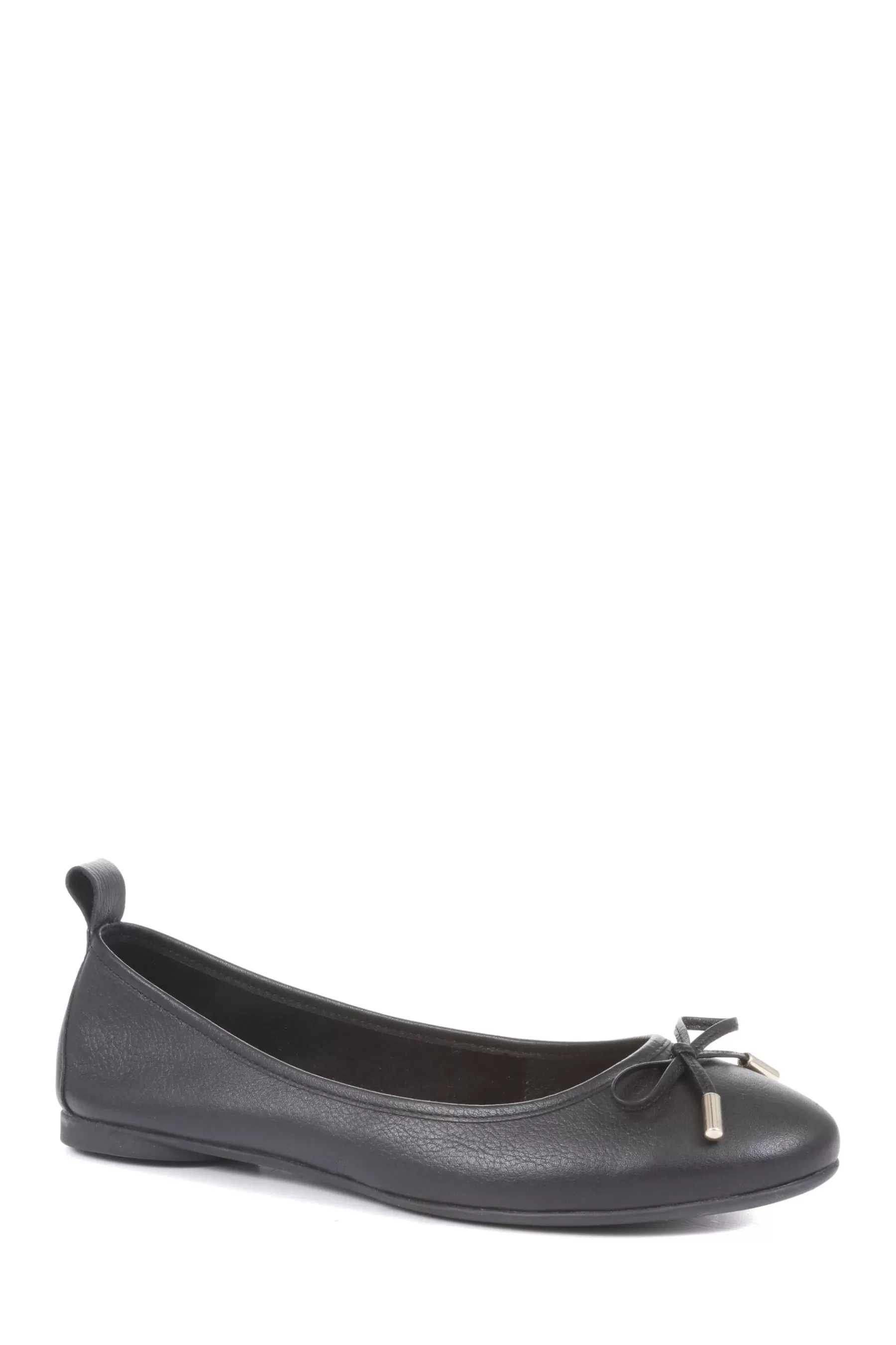 Jones Bootmaker Flat- Madora Ballet Flat Shoes Black