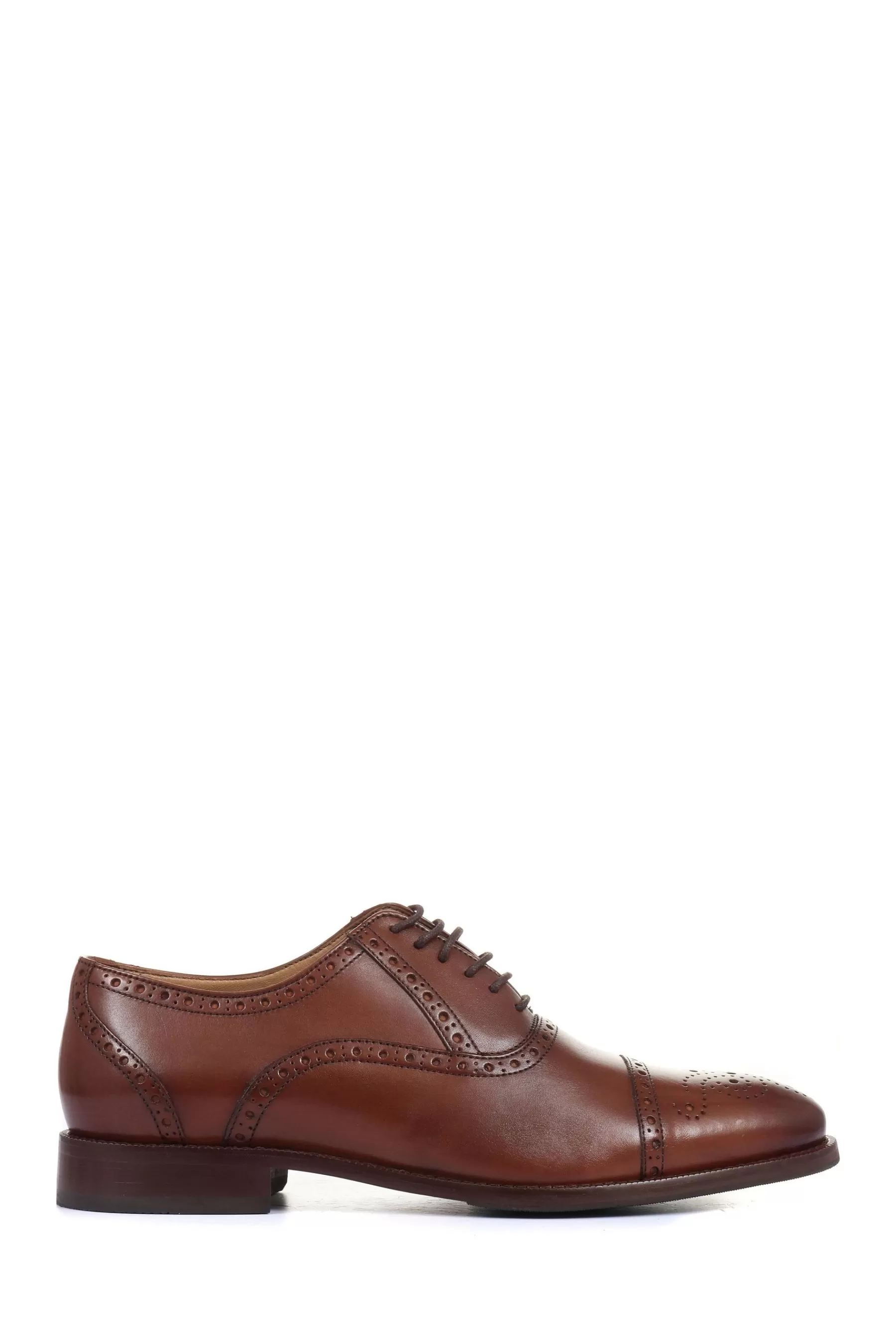 Jones Bootmaker Flat- Maynard Leather Oxford Brogues Brown