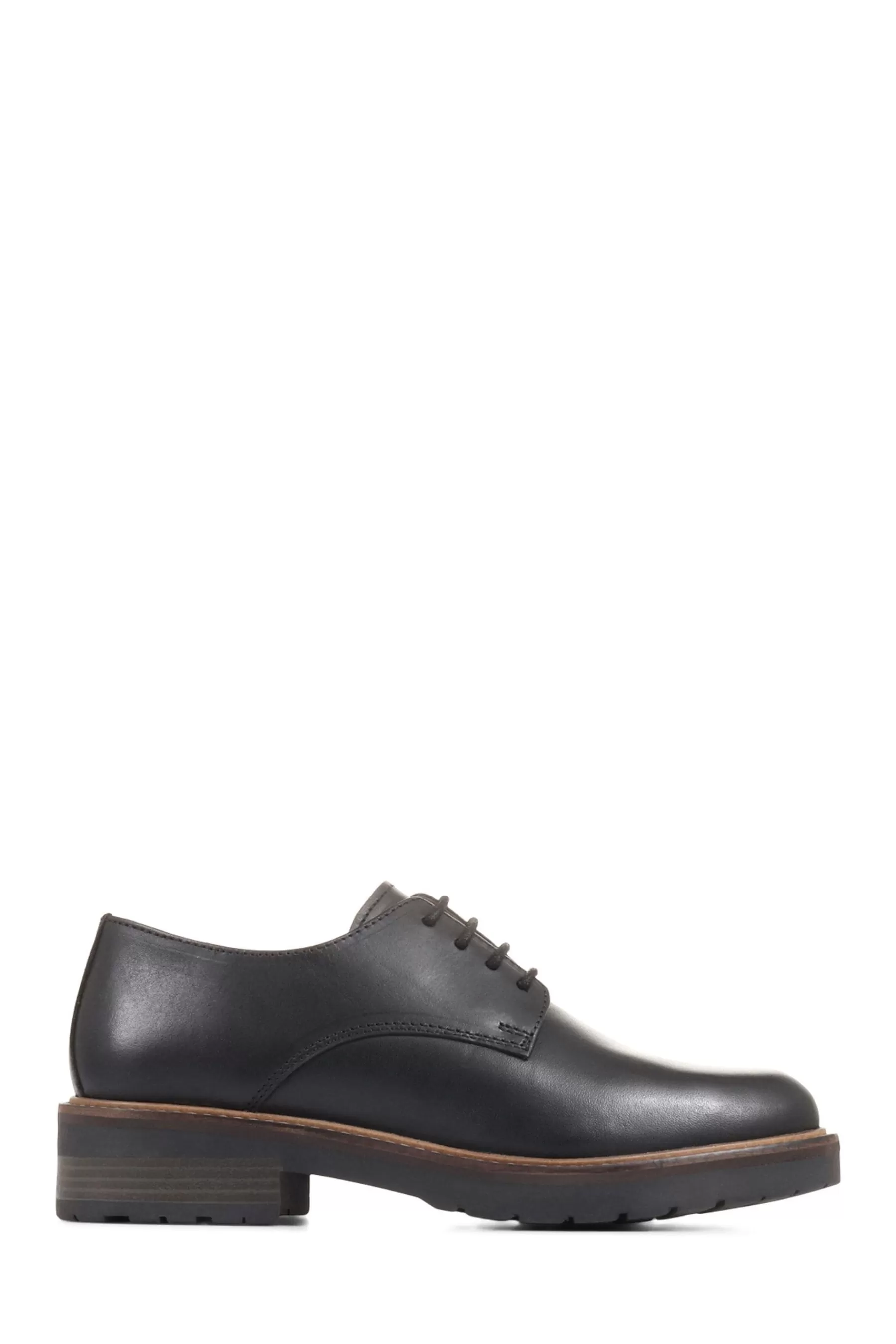 Jones Bootmaker Flat | Mimi Smart Lace-Up Shoes Black