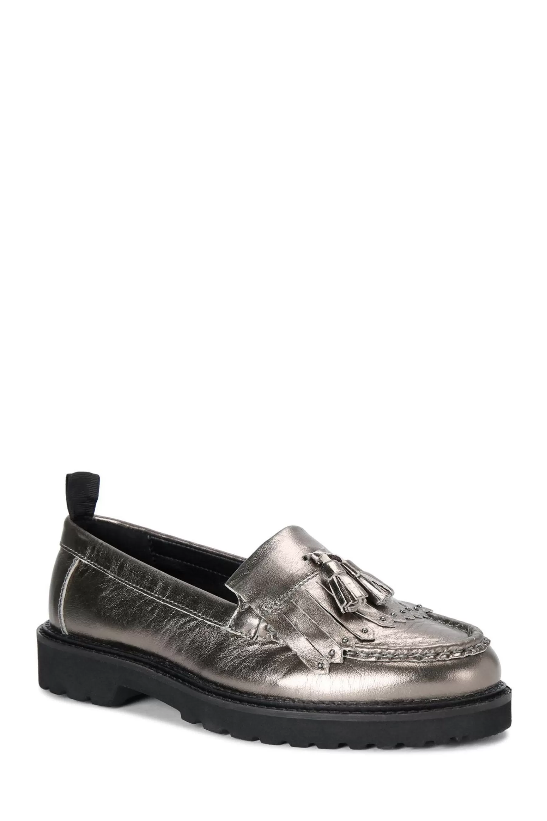 KG Kurt Geiger Flat- Pewter Margot Shoes Silver