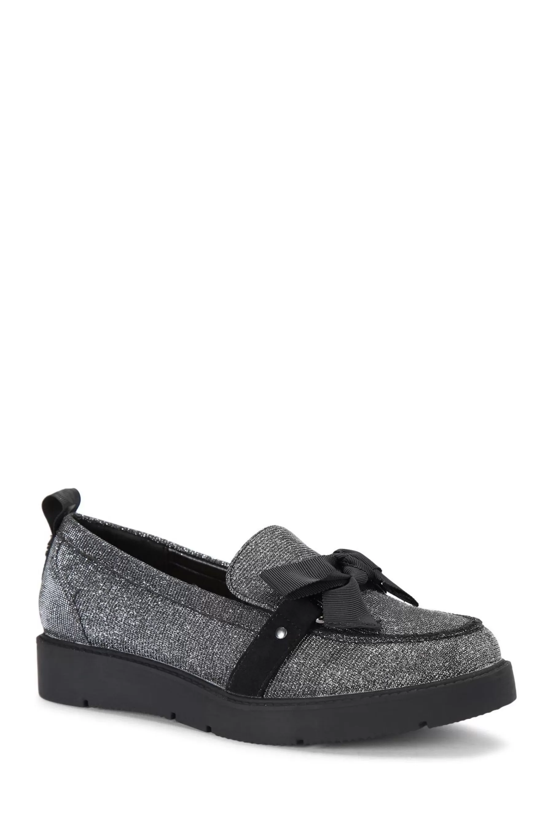 KG Kurt Geiger Flat | Pewter Morly Bow Shoes Grey