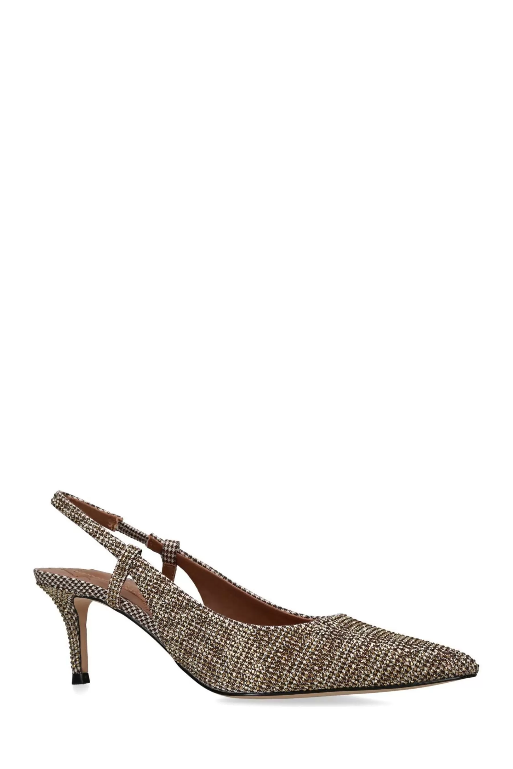 Kurt Geiger London Heels | Belgravia Sling Back Shoes Cream