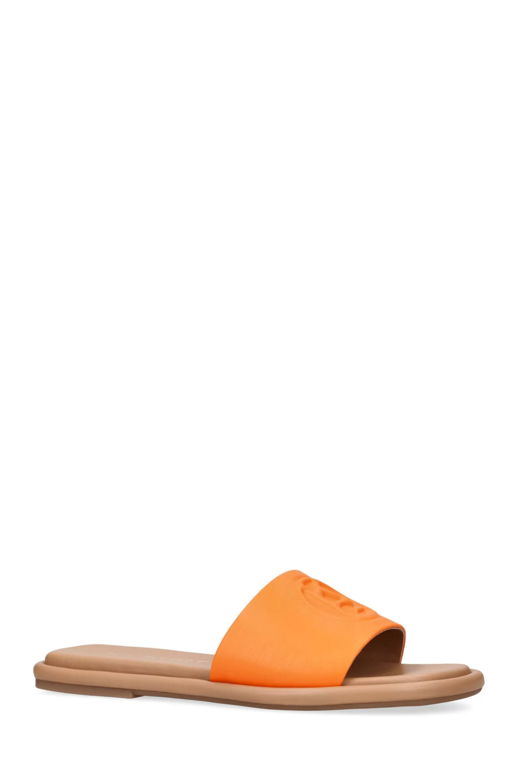 Kurt Geiger London Sandals- Rogan Monogram Sandals Orange