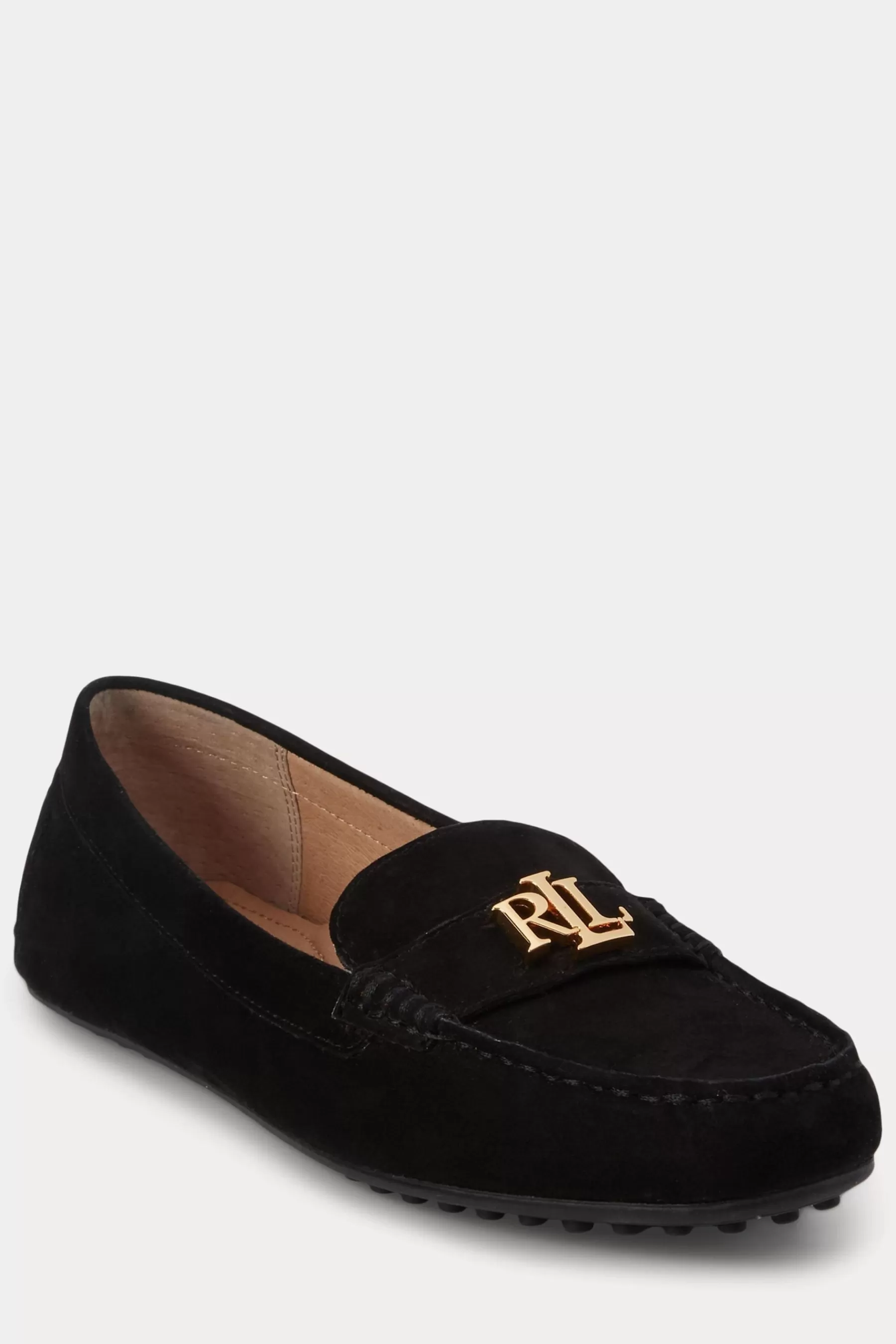 Lauren Ralph Lauren Flat- Barnsbury Suede Loafers Black