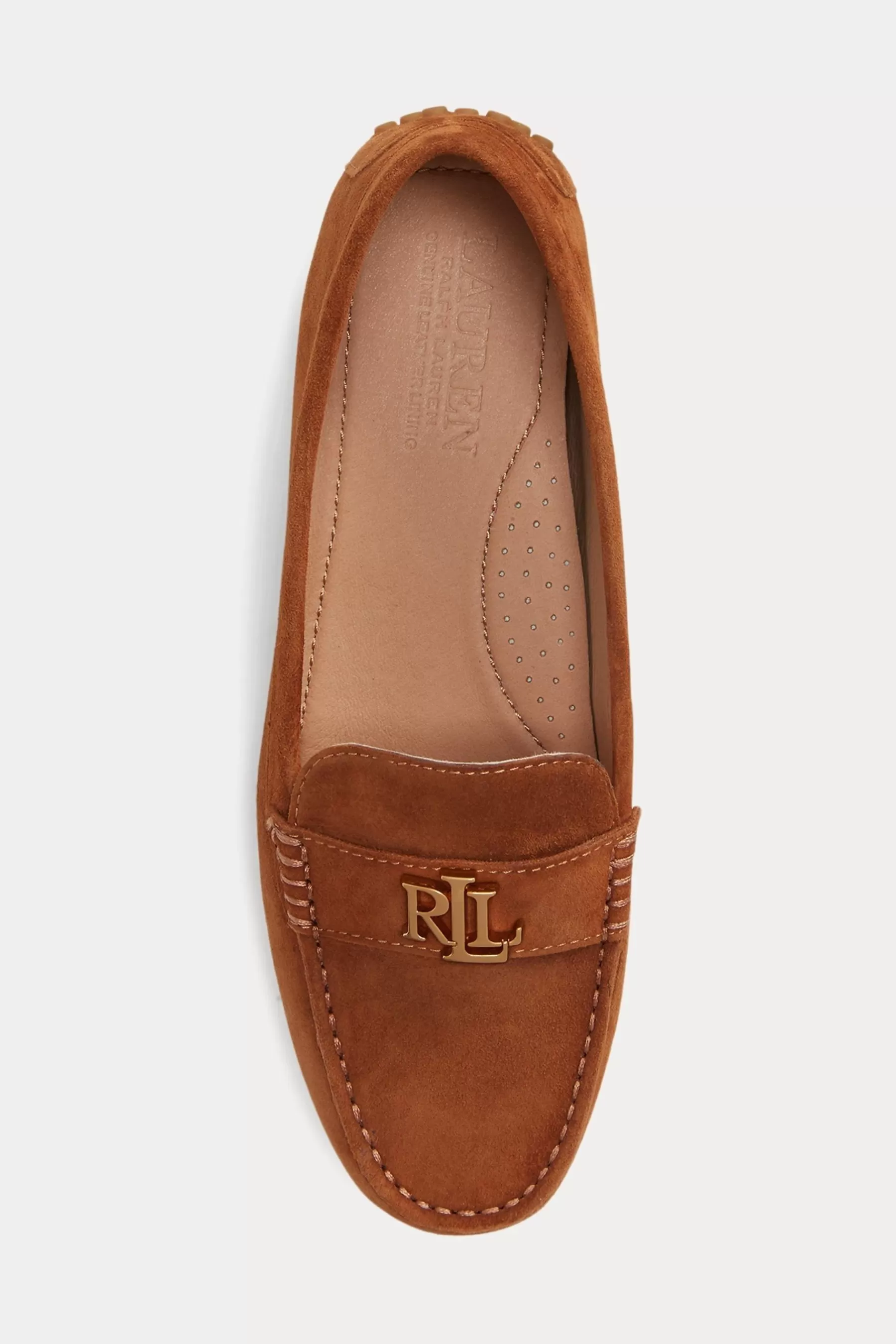 Lauren Ralph Lauren Flat- Barnsbury Suede Loafers Tan