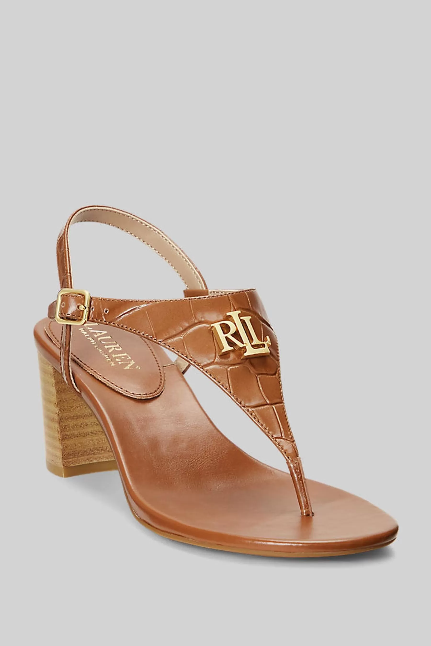 Lauren Ralph Lauren Heels | Westcott Ii Leather Heeled Sandals Beige