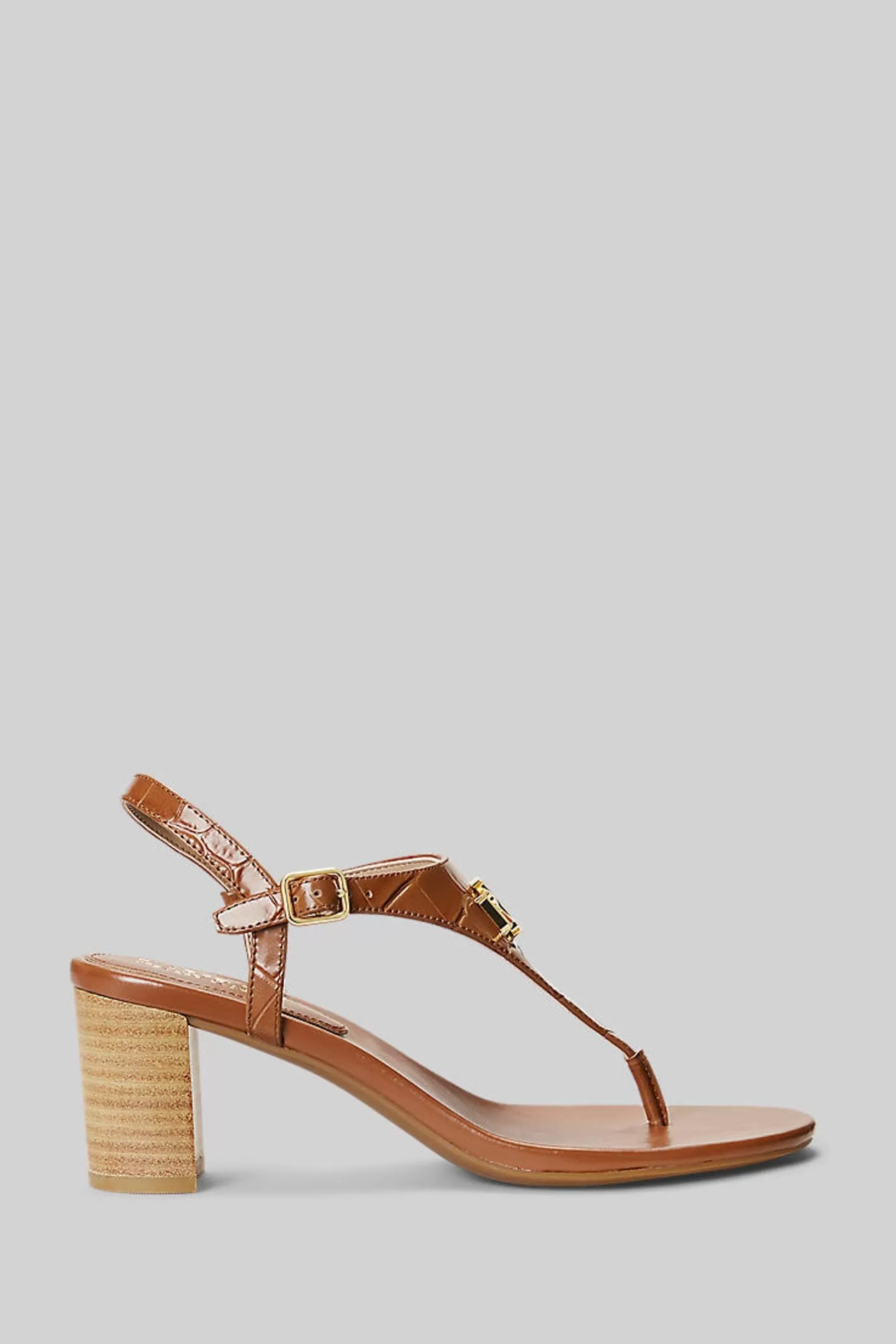 Lauren Ralph Lauren Heels | Westcott Ii Leather Heeled Sandals Beige