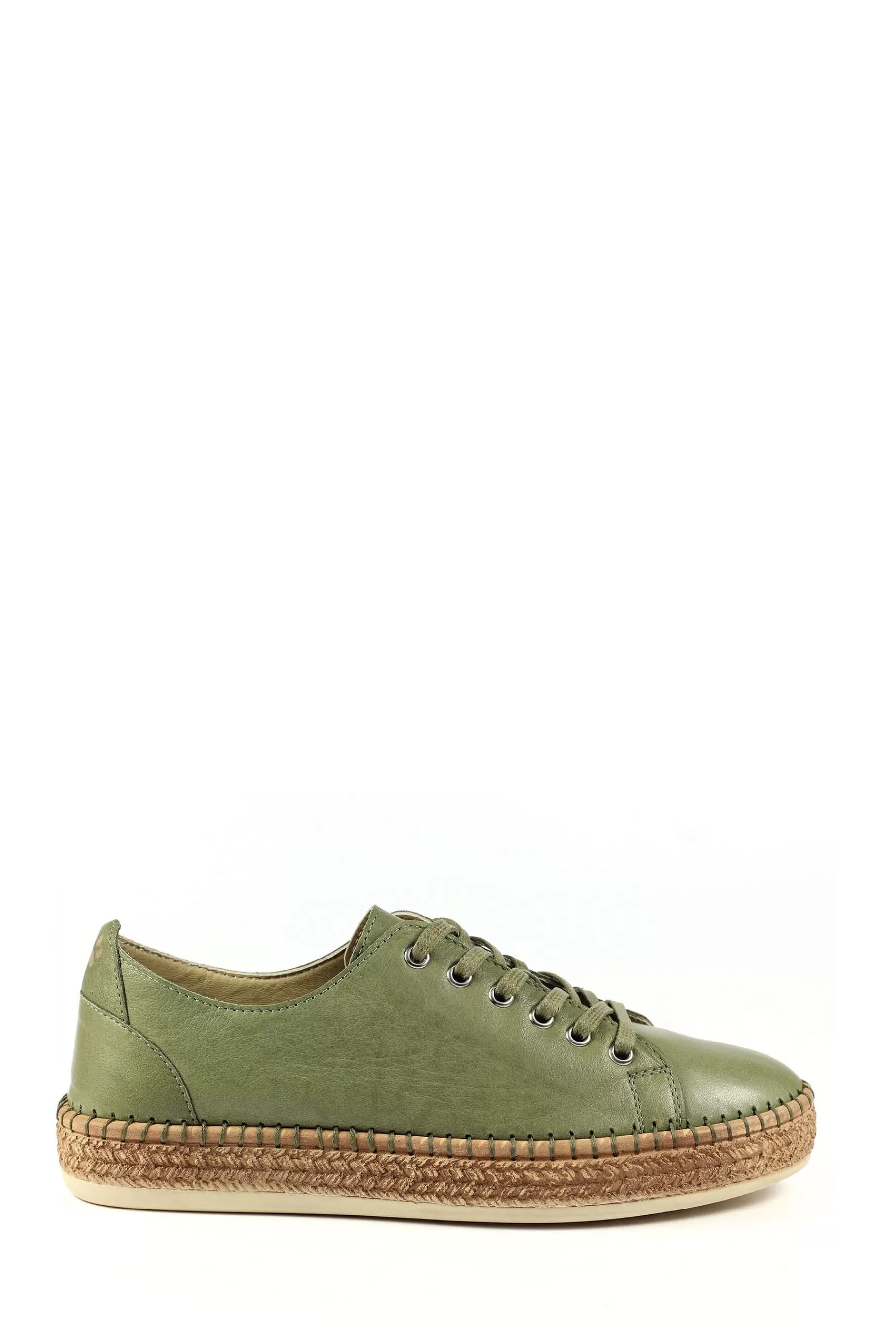 Lazy Dogz Flat- Malden Leather Shoes Green