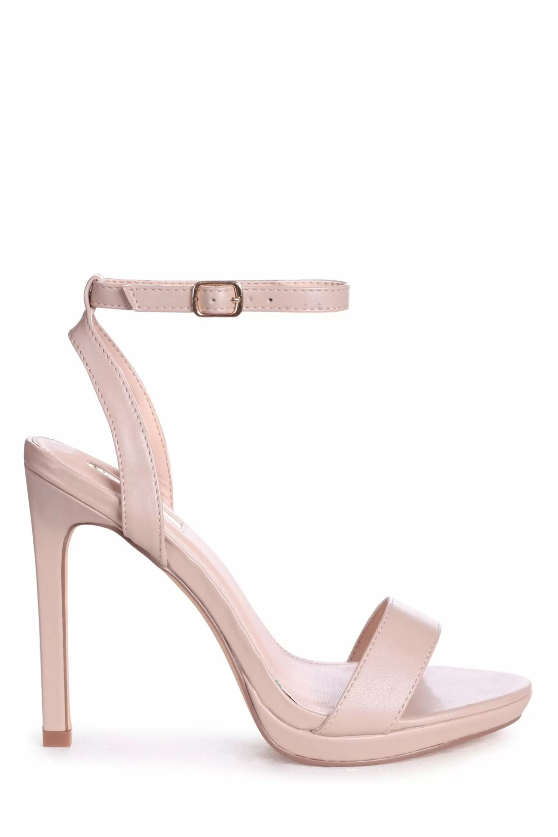 Linzi Sandals | Higher Love Open Back Barely There Stiletto Sandals Cream