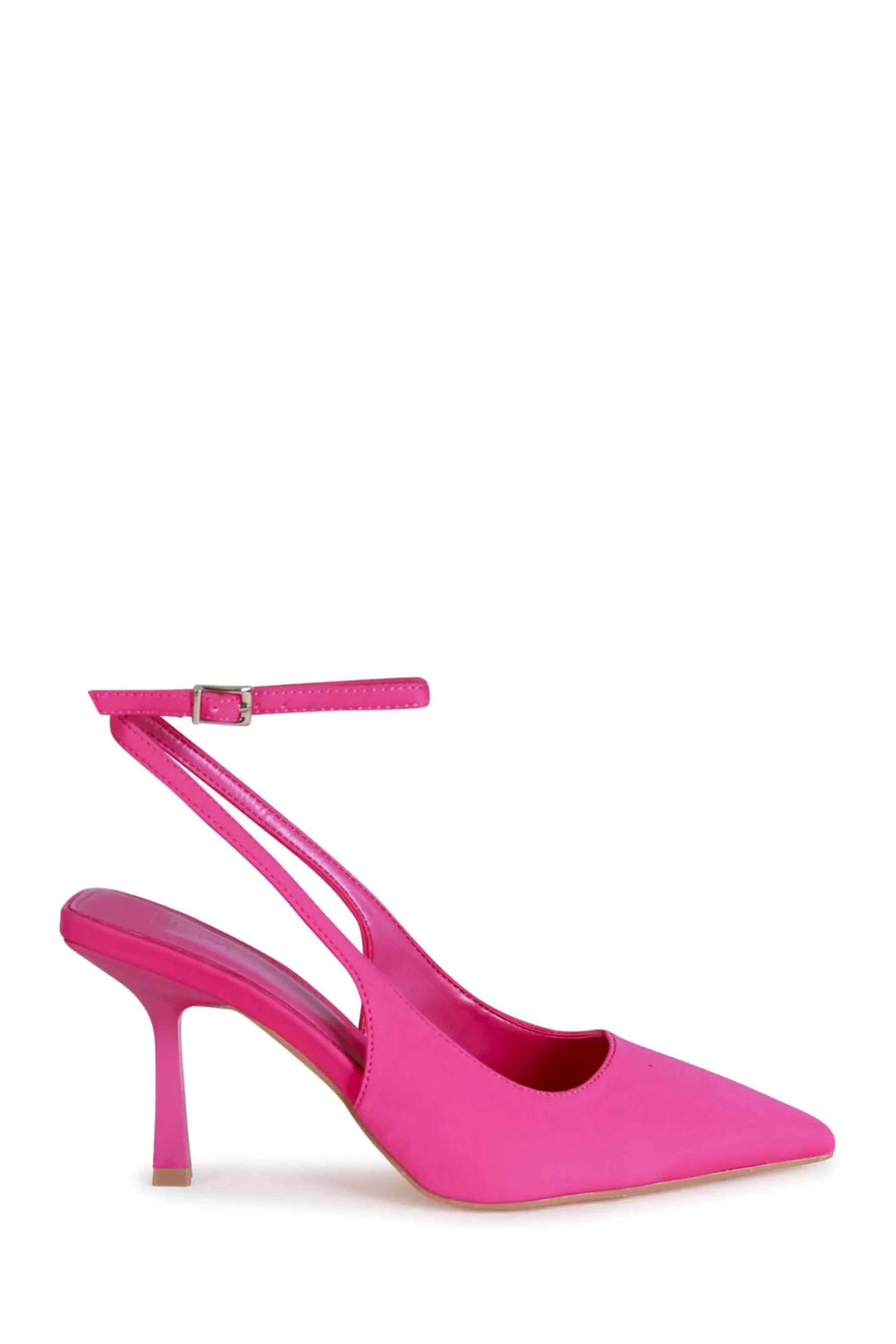 Linzi Heels | Miller Wrap Around Ankle Strap Court Heels Pink