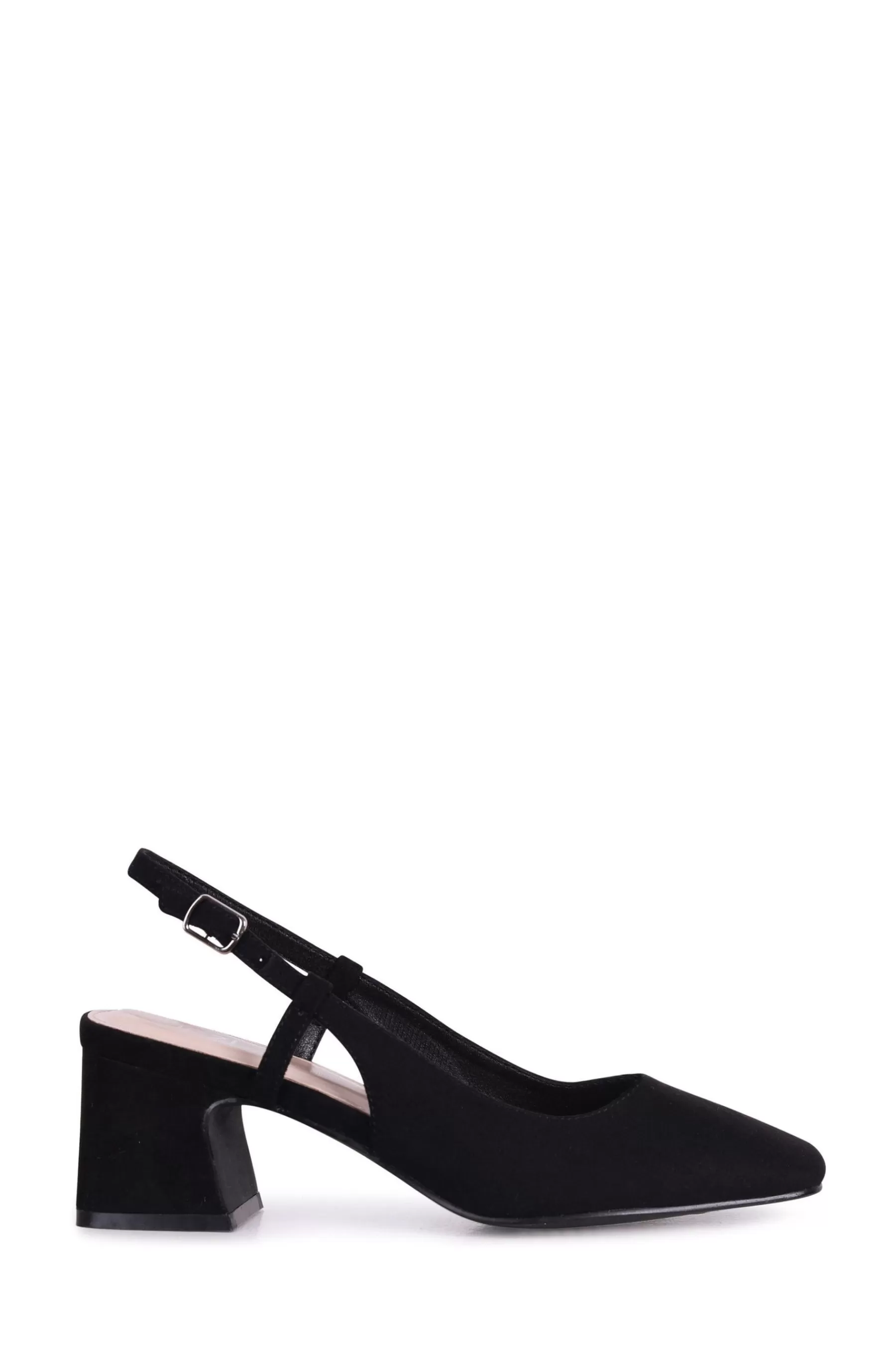 Linzi Heels | Mya Block Heel Court Shoes Black