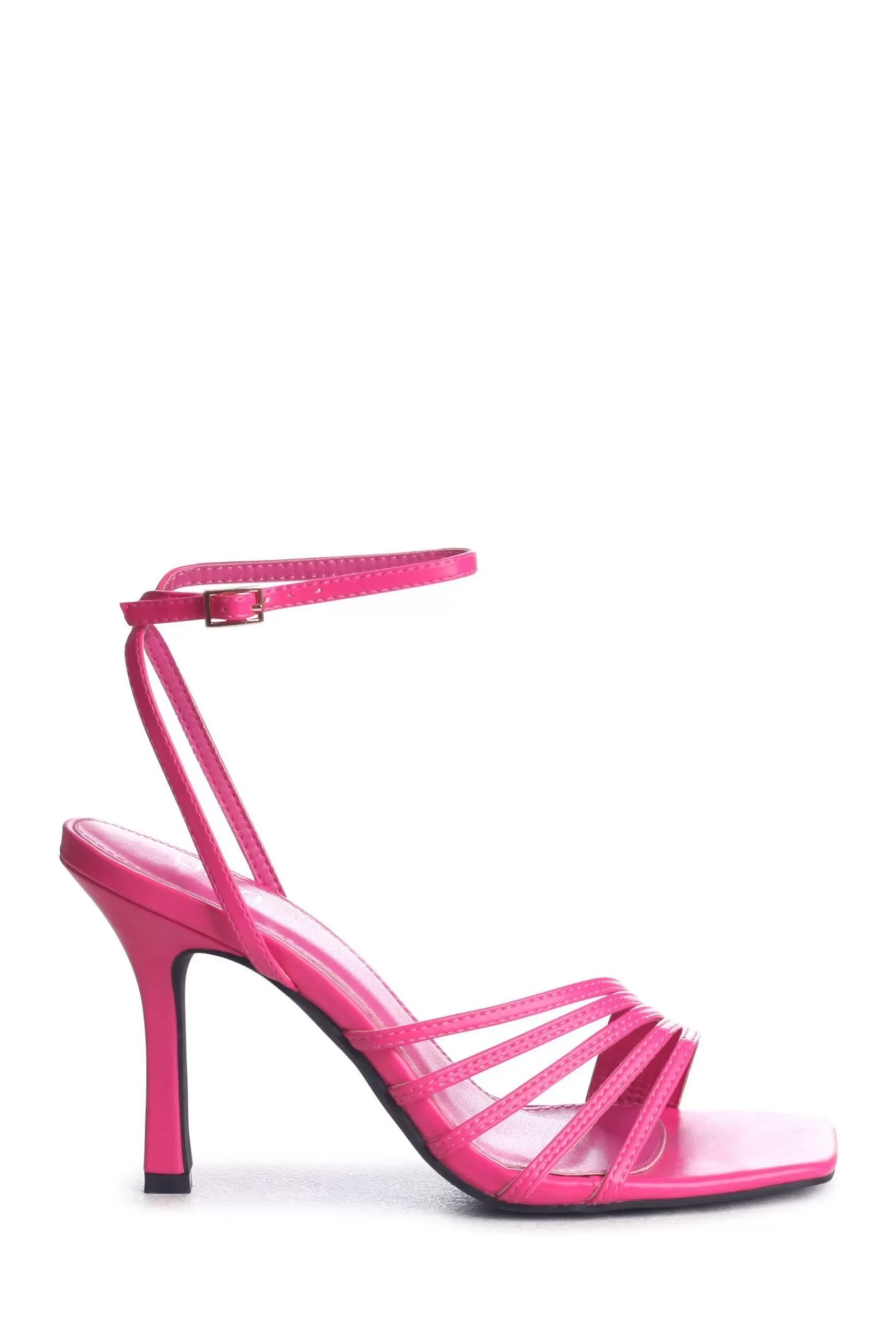 Linzi Sandals- Phoebe Open Toe Strappy Stiletto Heeled Sandals Pink