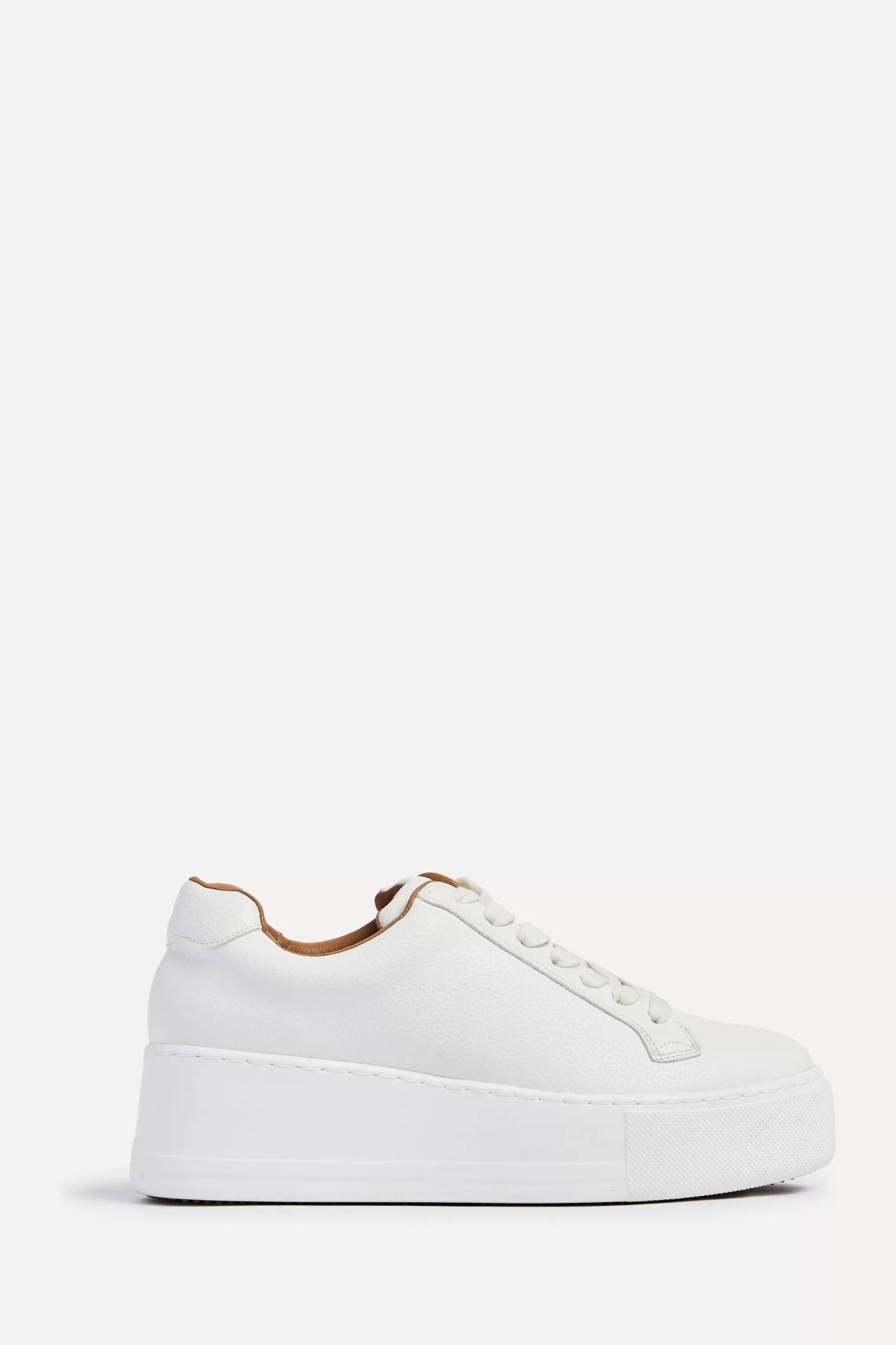 Linzi Heels | Twyla Trainers With Platform Heels White