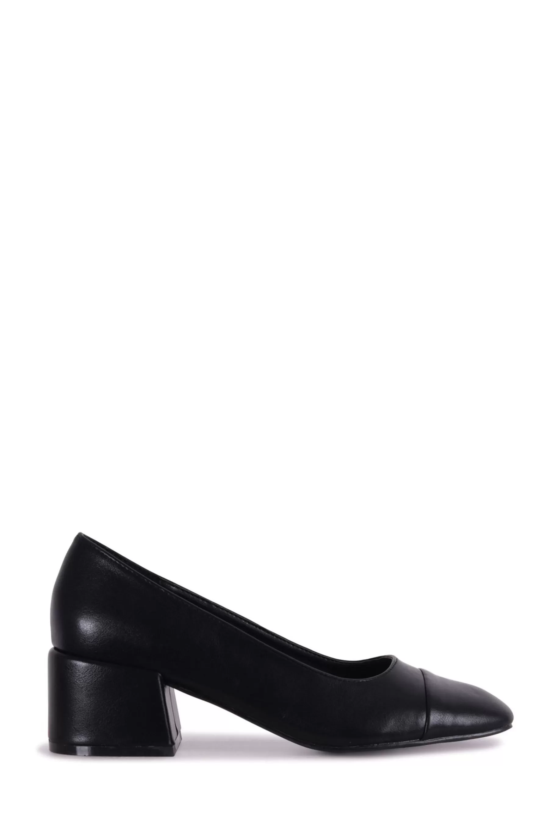 Linzi Heels | Valerie Square Toe Shoes Black