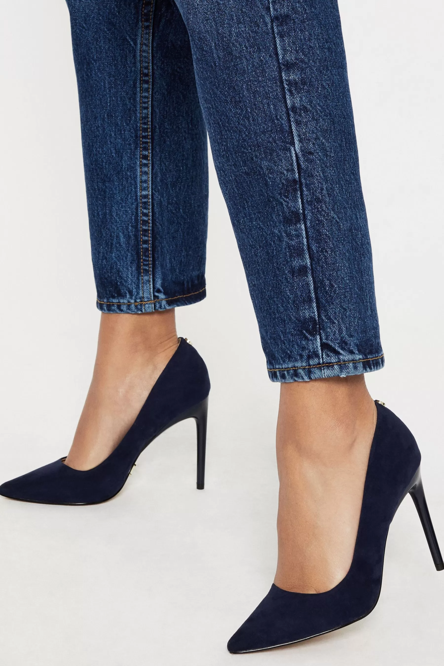 Lipsy Heels | Comfort High Heel Court Shoes Navy Blue