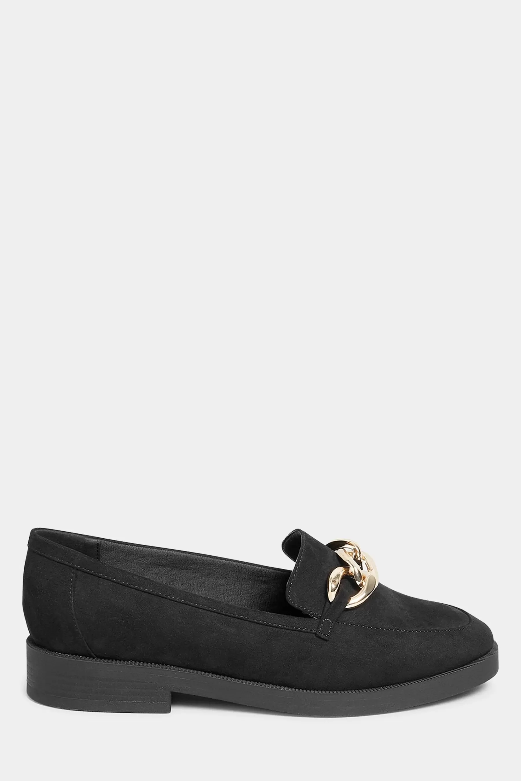 Long Tall Sally Flat- Chain Loafers Black