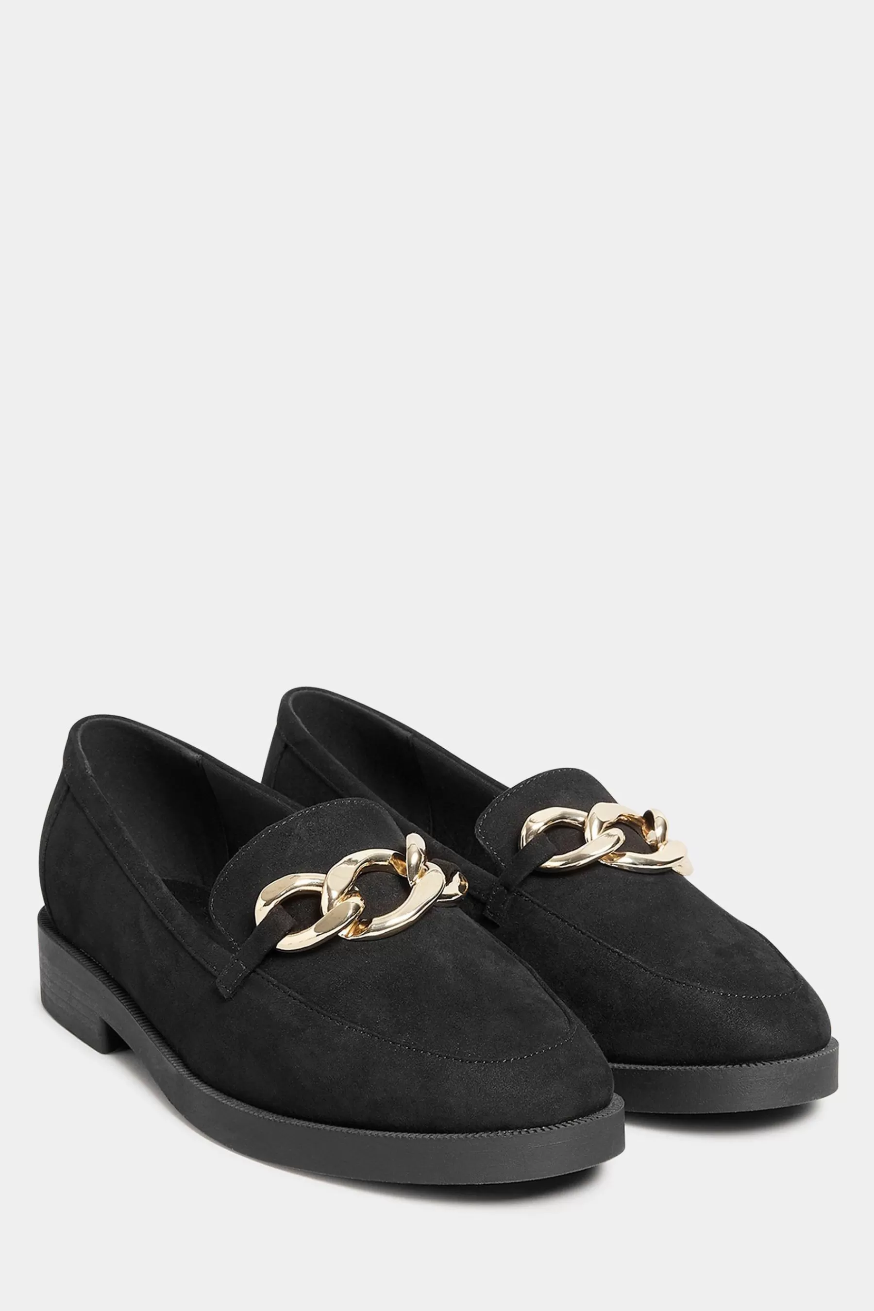 Long Tall Sally Flat- Chain Loafers Black