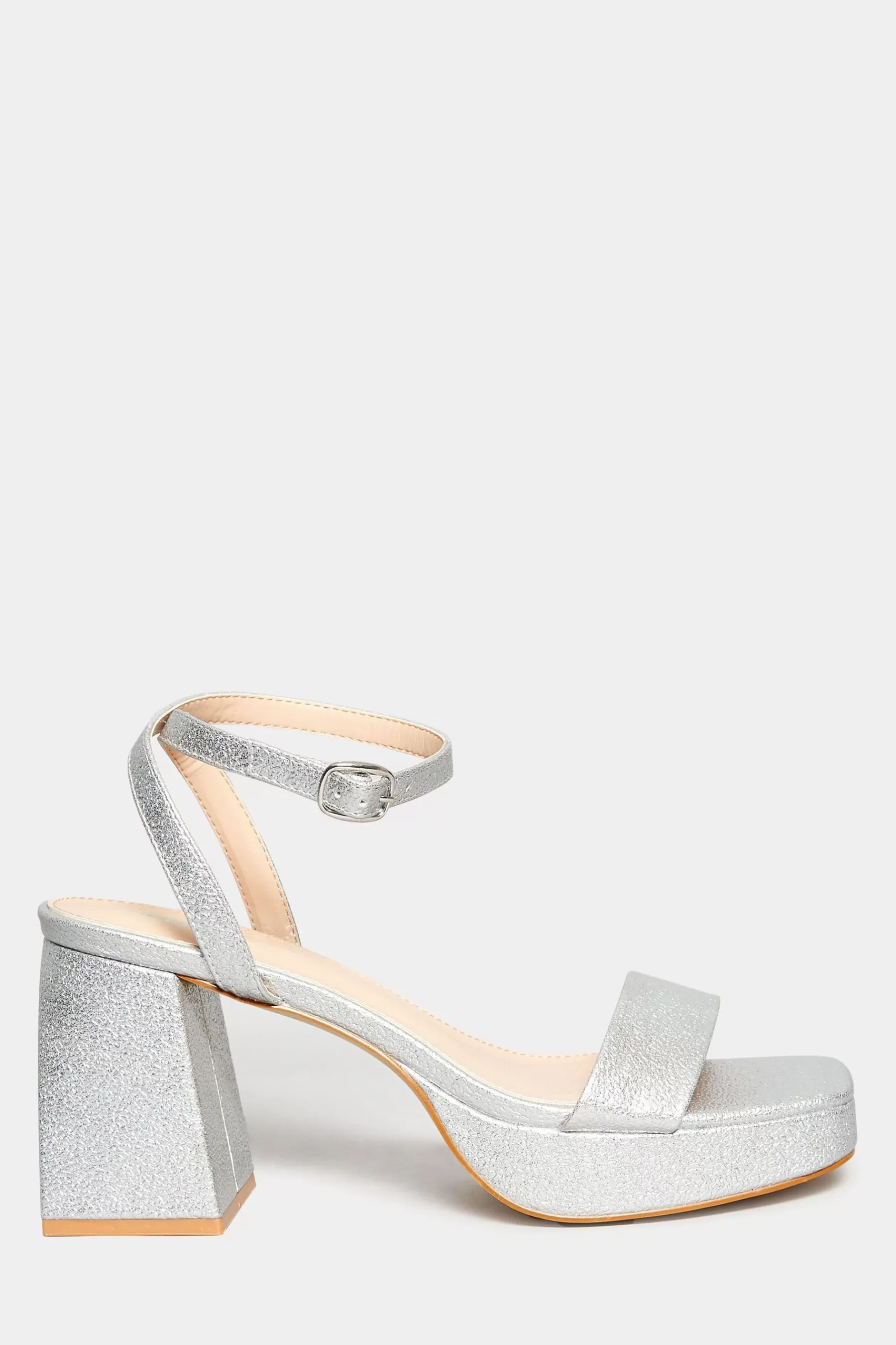 Long Tall Sally Sandals- Platform Heels Silver