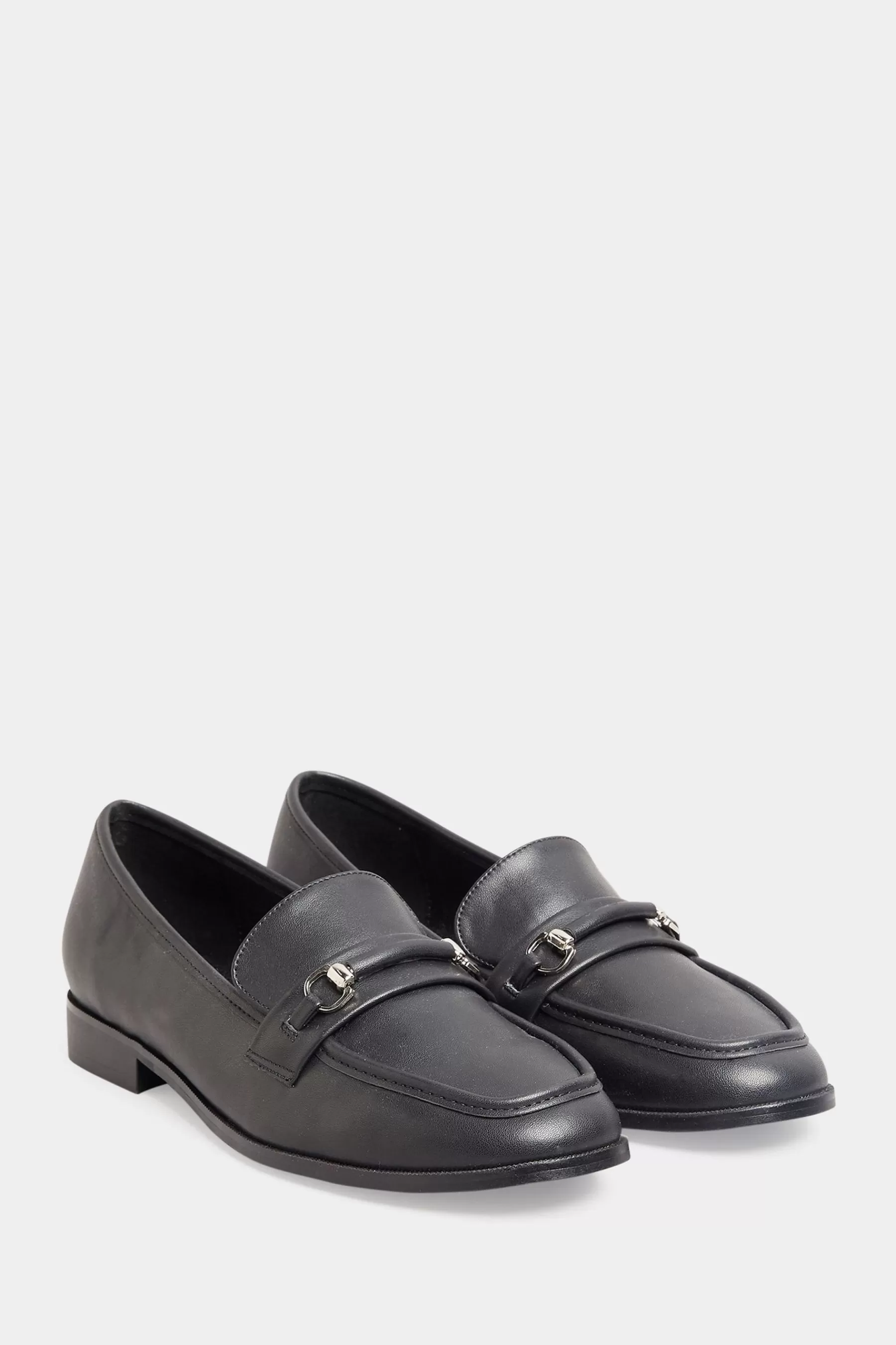 Long Tall Sally Flat- Saddle Loafers Black