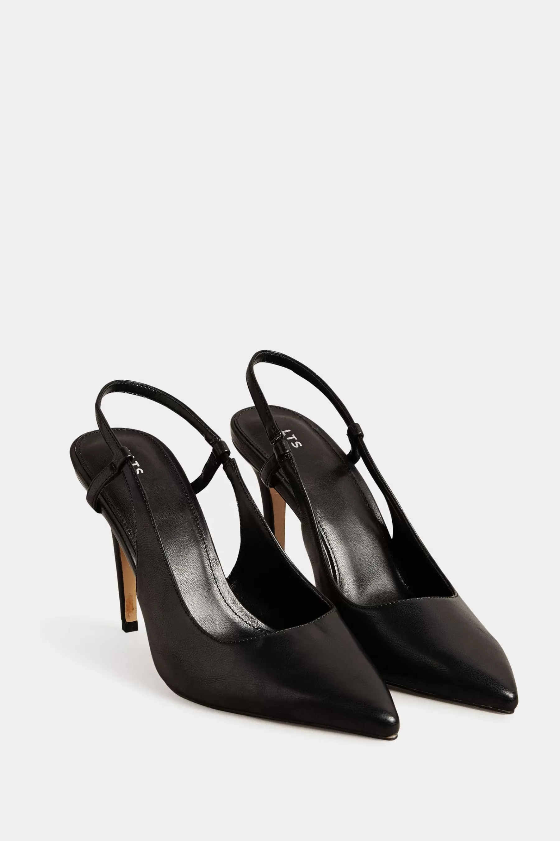 Long Tall Sally Heels | Sling Back Court Shoe Black