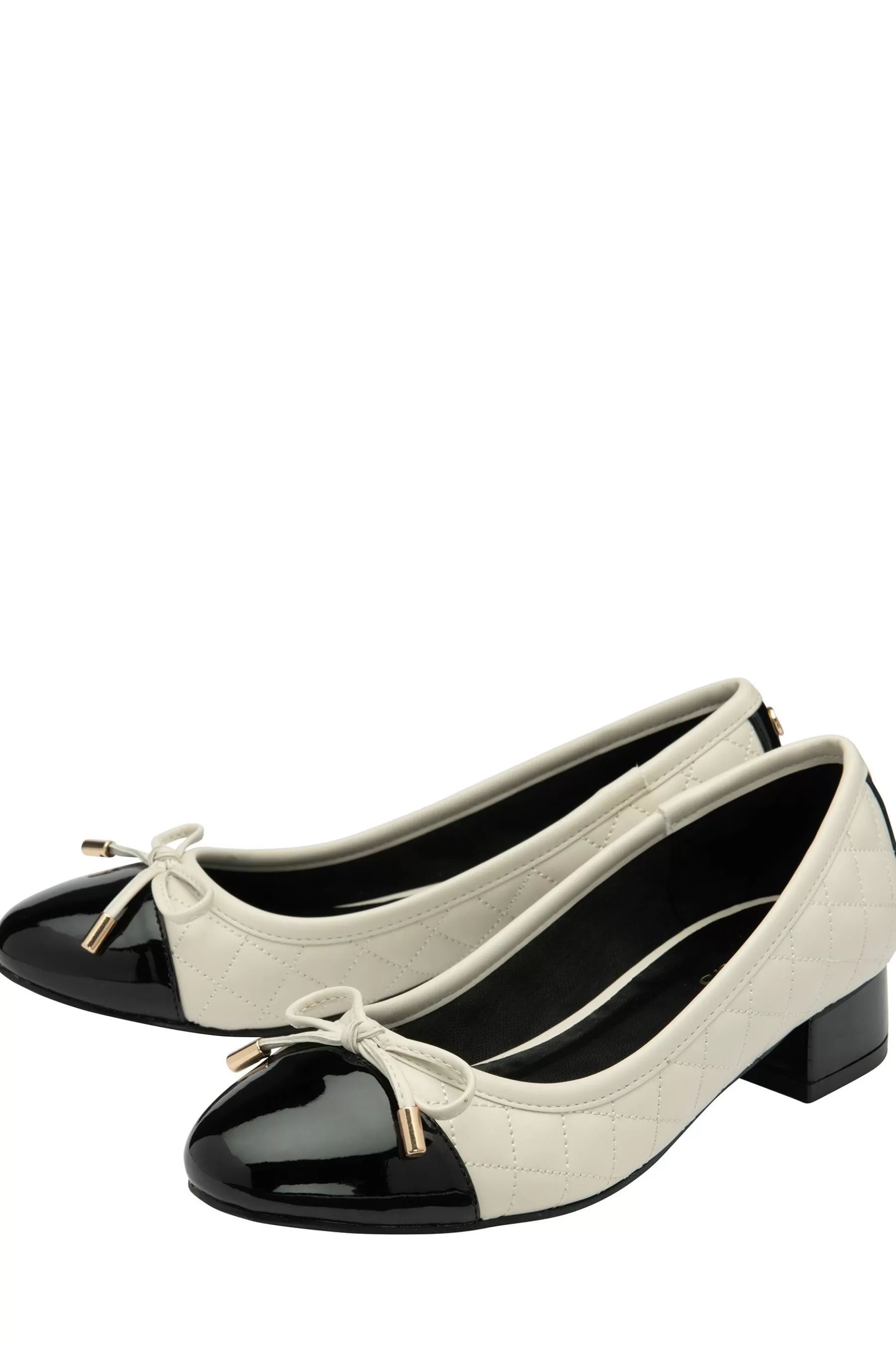 Lotus Heels- Low Heel Court Shoes Nude