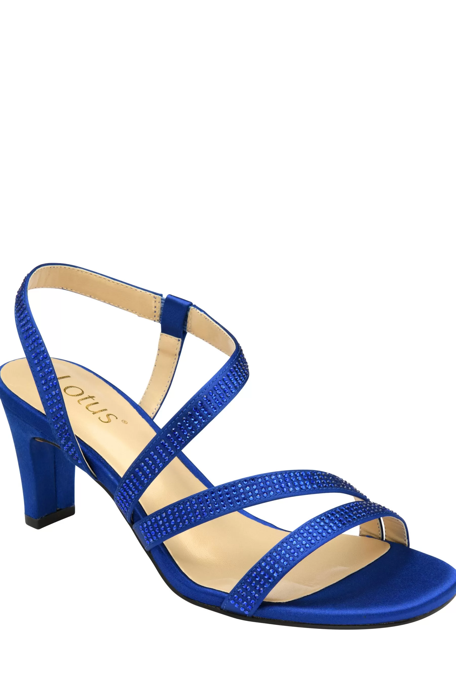 Lotus Sandals- Slip On Strappy Sandals Blue